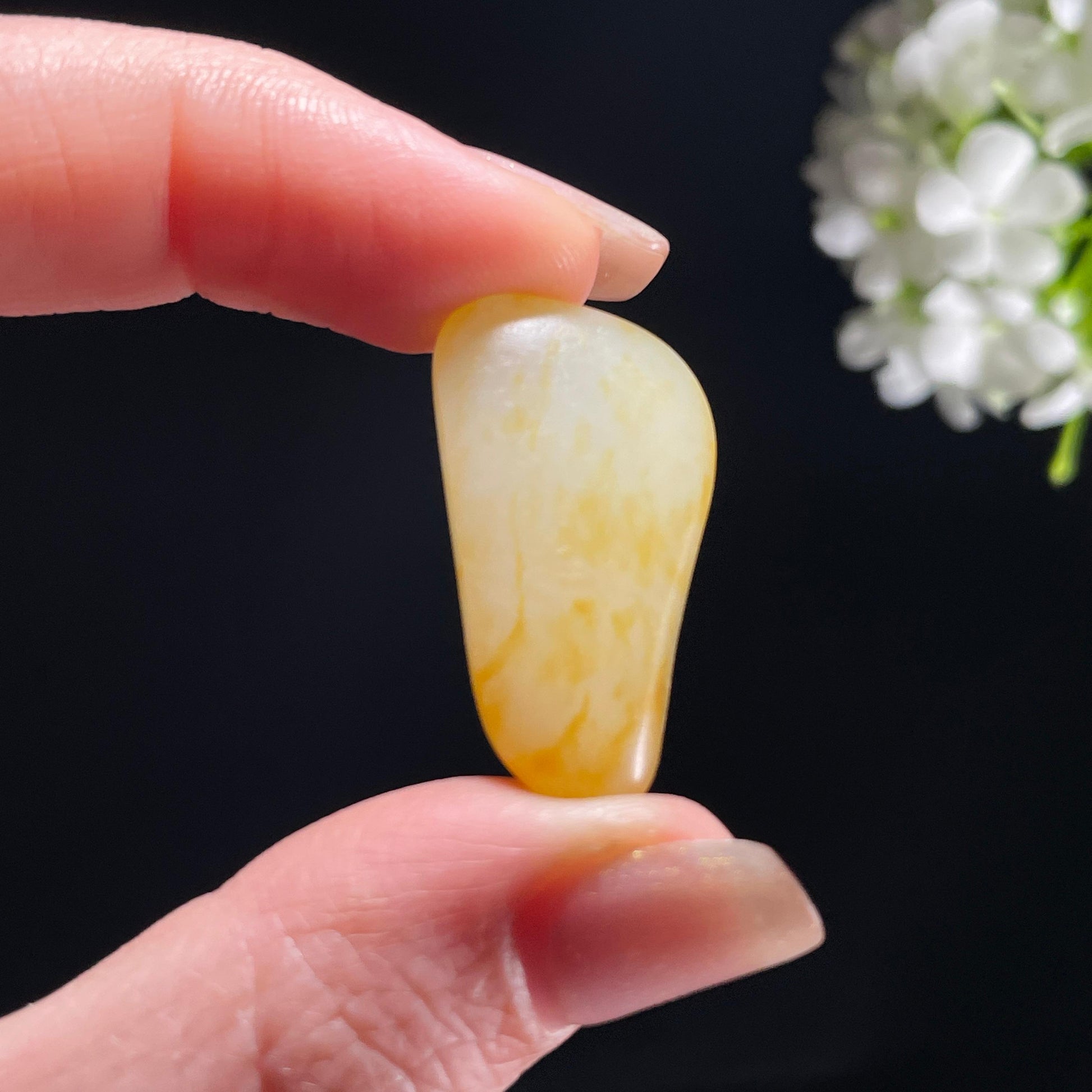 新疆天然和田玉白玉通体洒金皮精品籽料（yc363054）