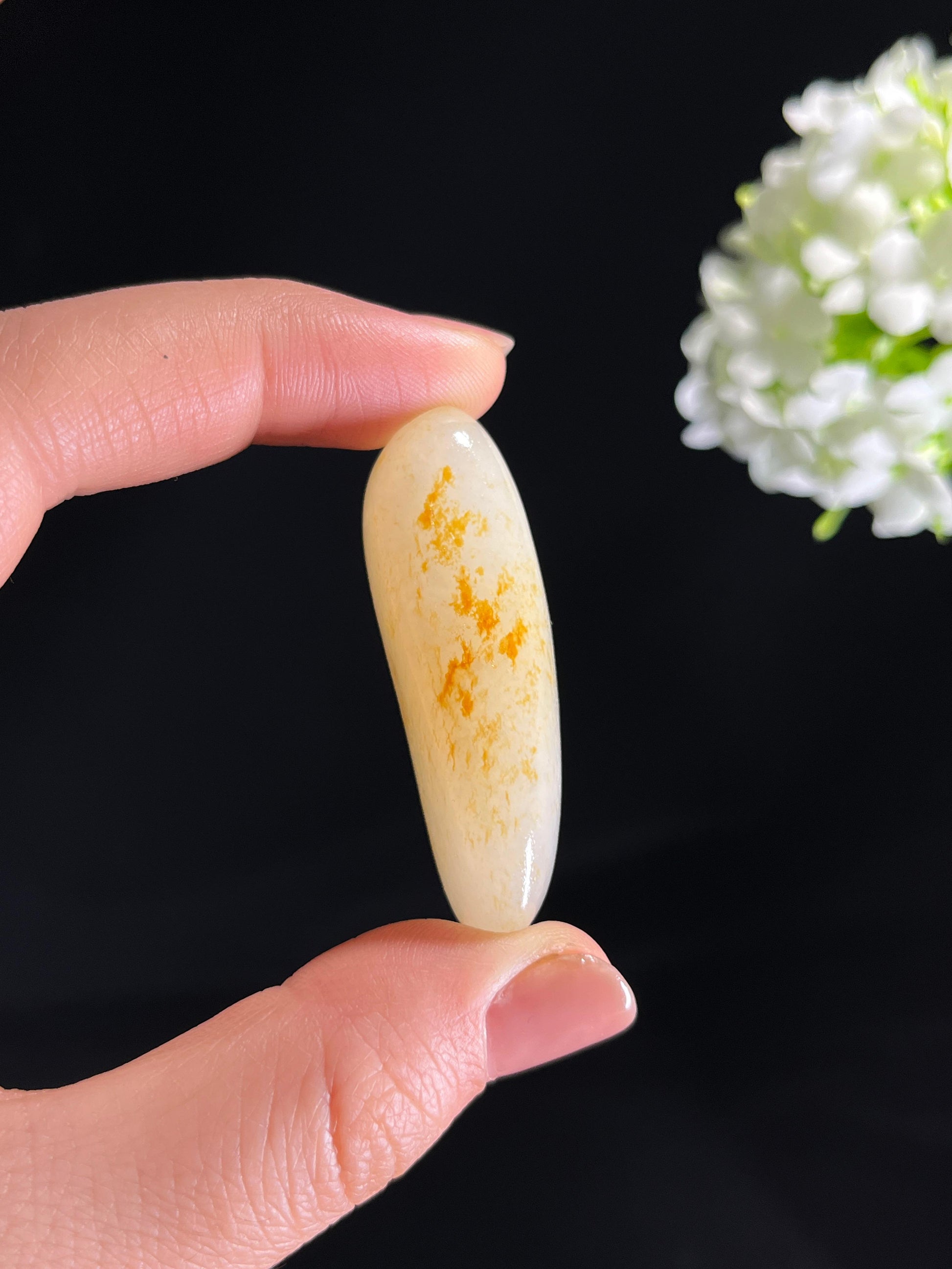 和田玉白玉洒金皮籽料原石（yc278406）