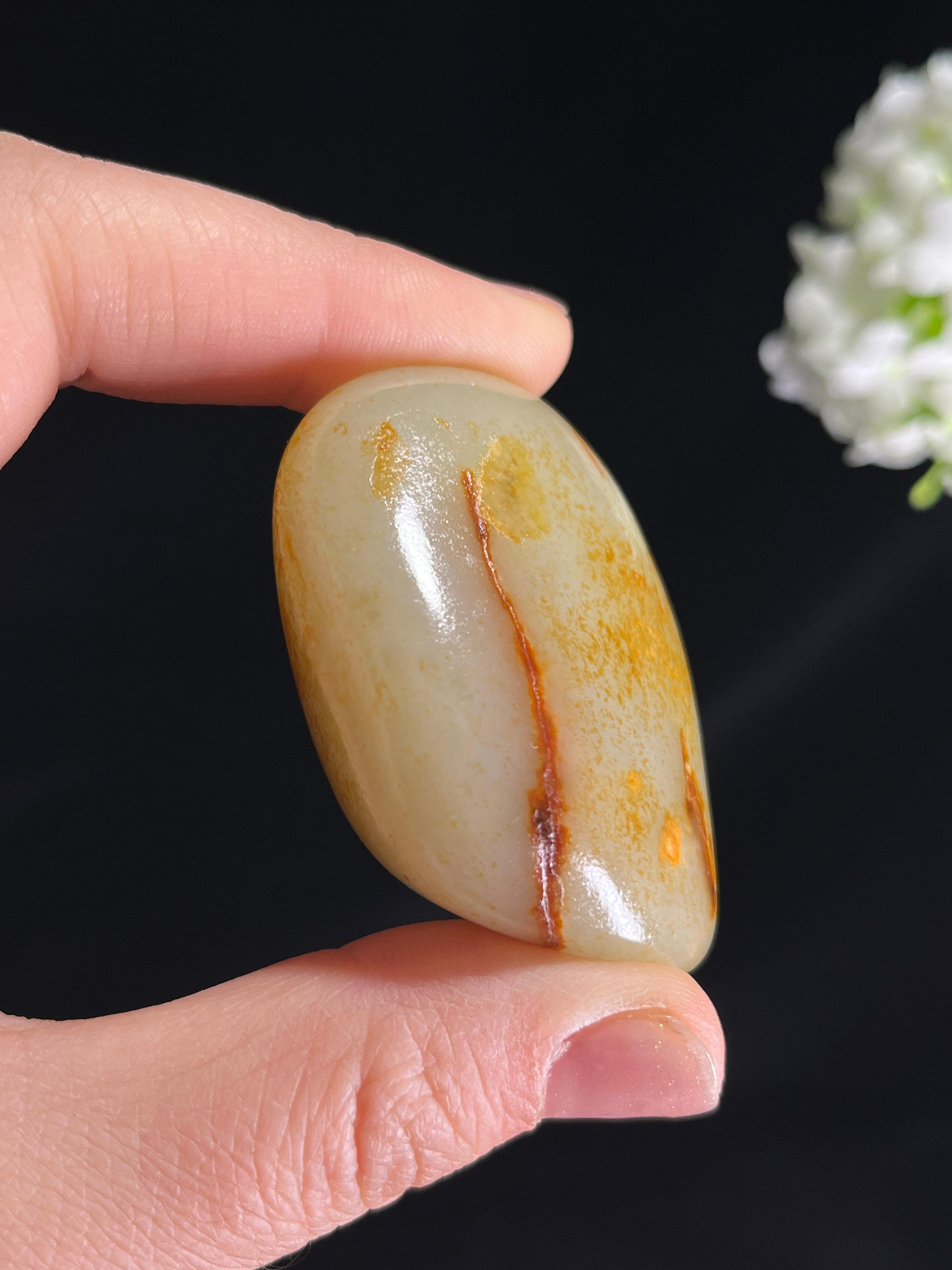 和田玉白玉洒金皮籽料原石（yc265601）