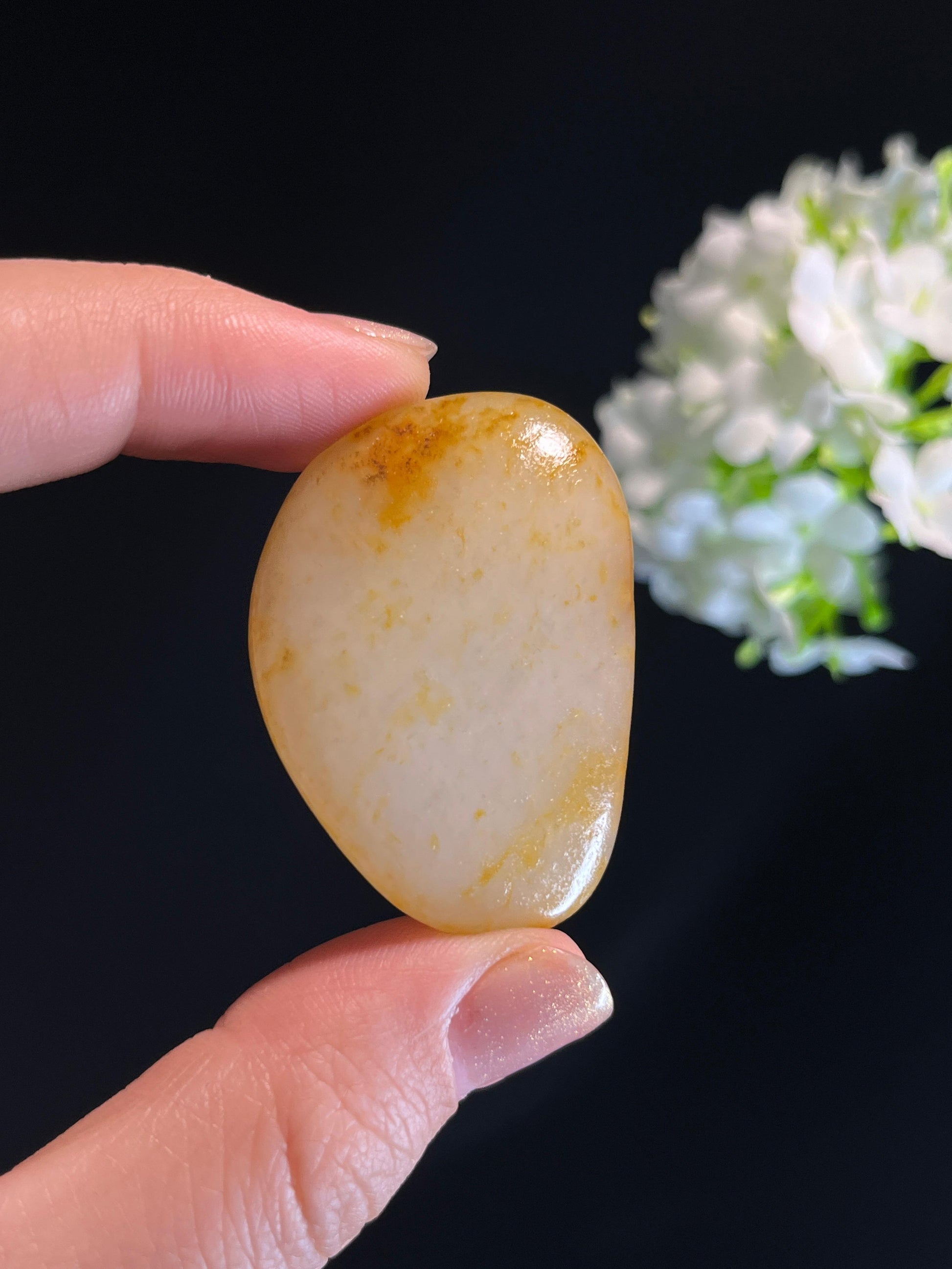 新疆天然和田玉洒金皮籽料原石（yc274646）