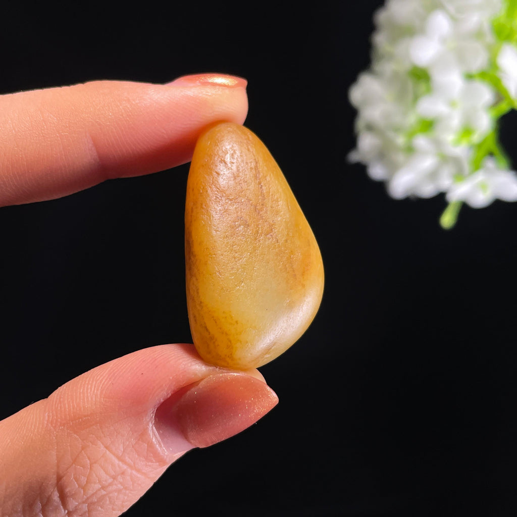新疆天然和田玉黄沁皮籽料（yc403790）