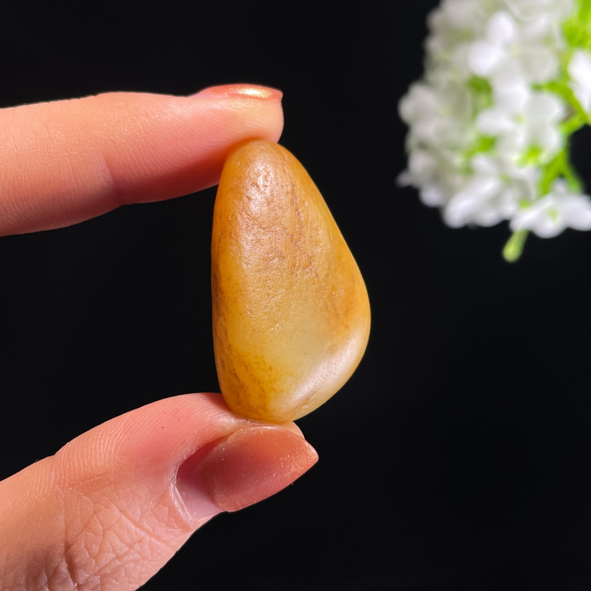 新疆天然和田玉黄沁皮籽料（yc403790）