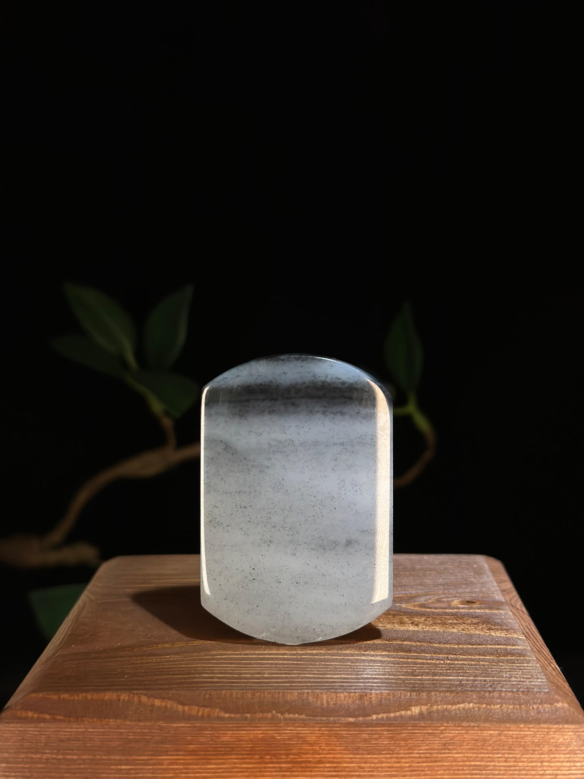 和田玉.青花拱顶牌 天然层峦图（yc777100）