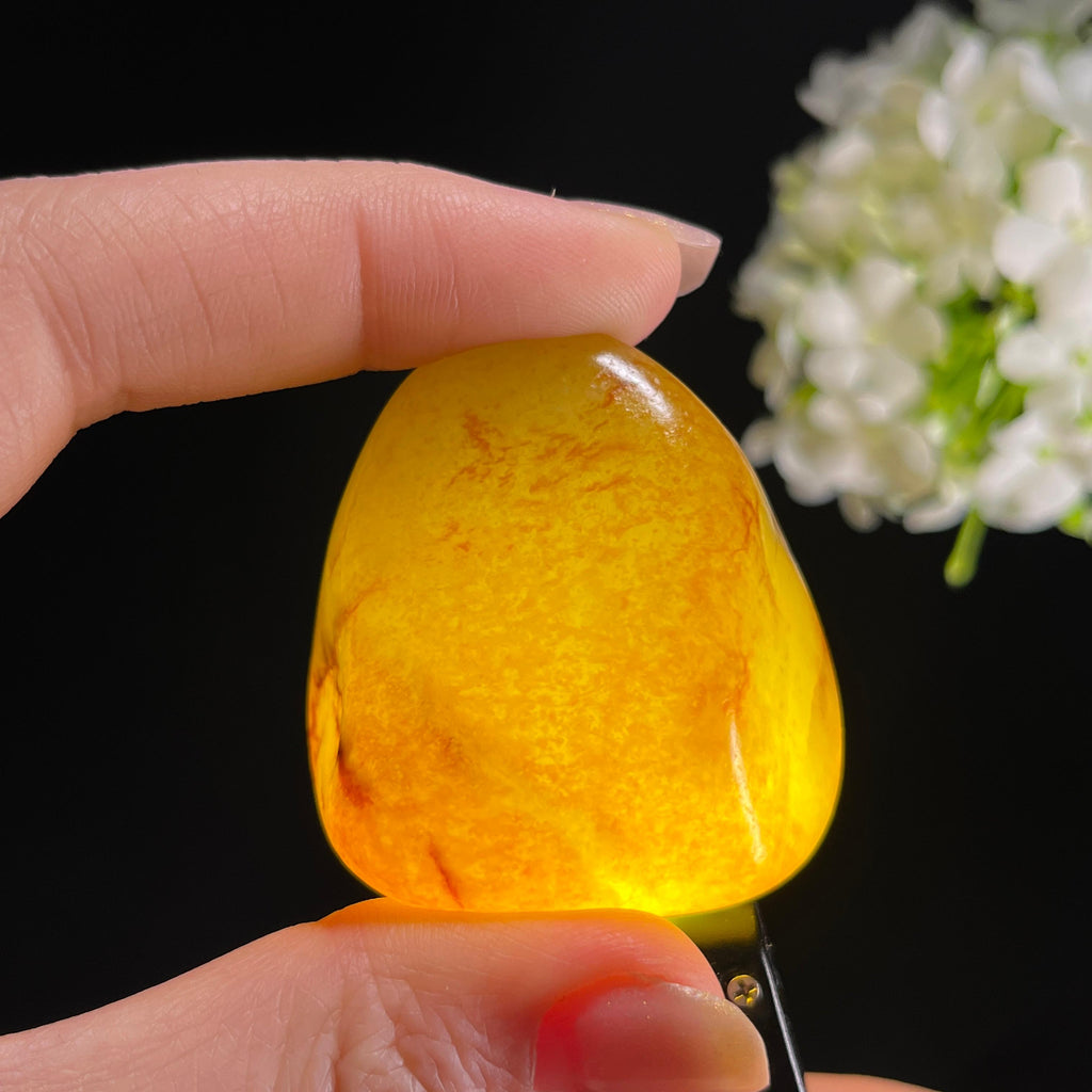 和田玉白玉“金红织锦”洒金皮聚红皮籽料（yc353550）