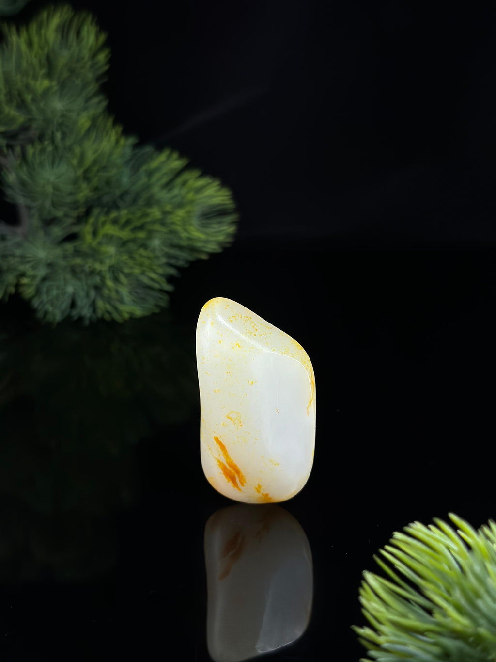 新疆和田玉白玉洒金皮精品挂件籽（yc479028）