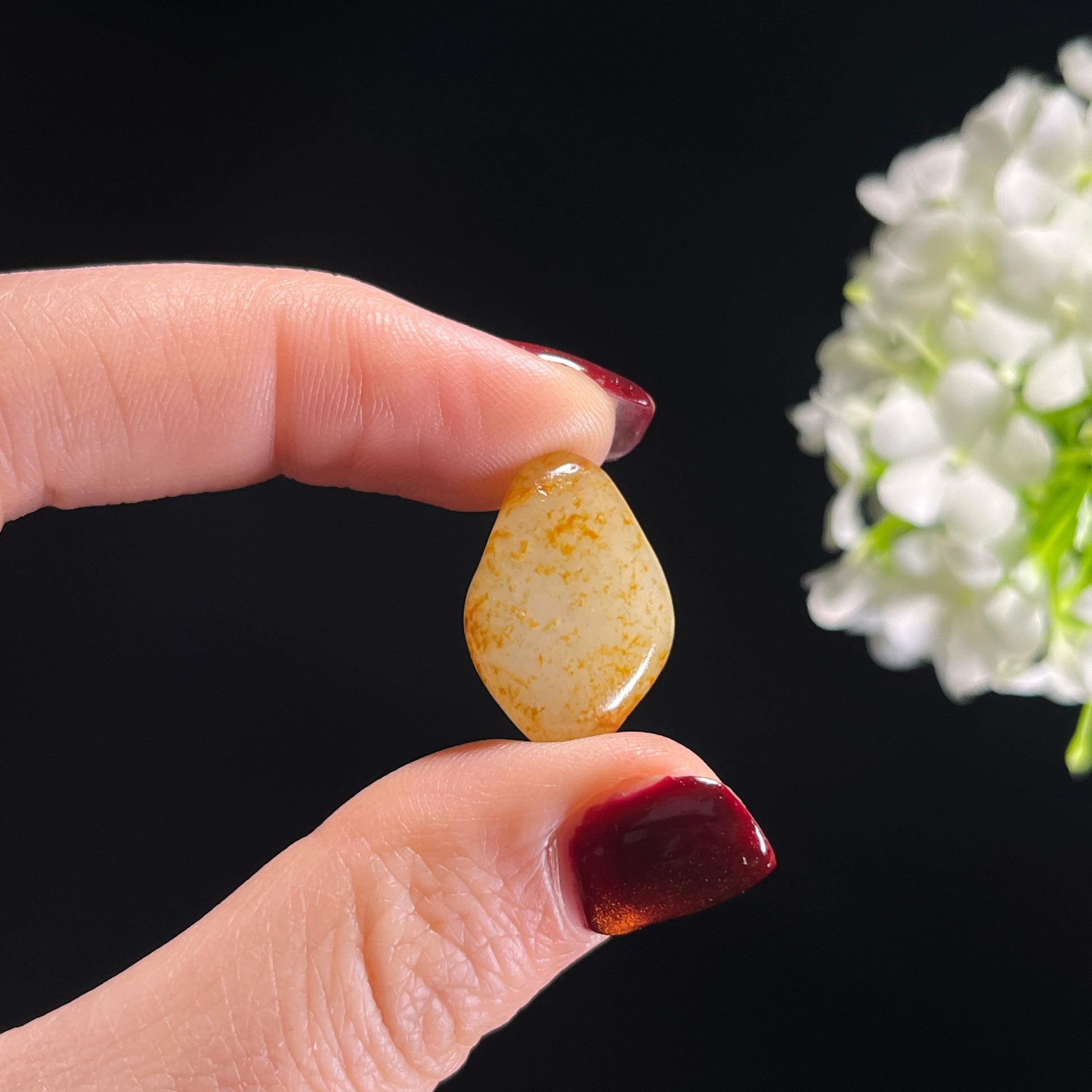 和田玉白玉通体洒金皮特色小籽（yc336392）