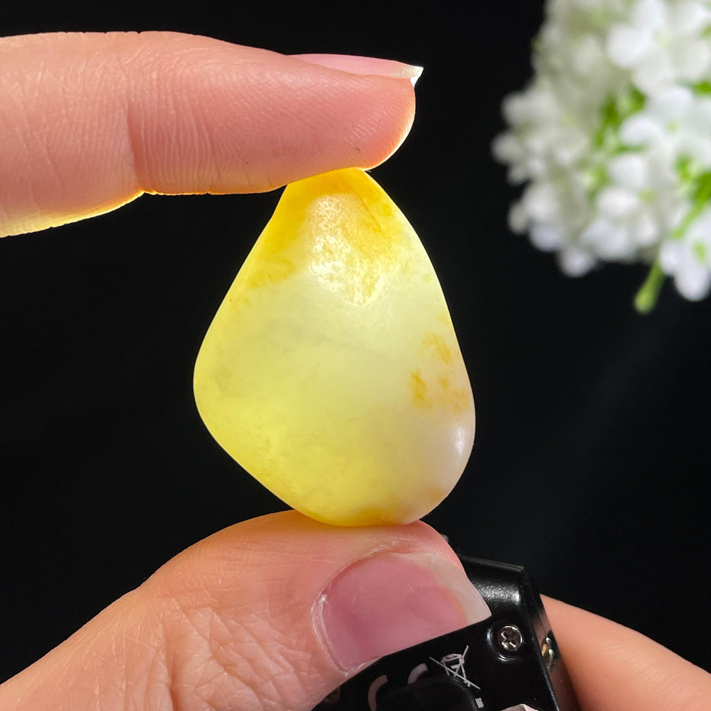 和田玉白玉“暖阳碎语”聚黄皮籽料（yc416509）