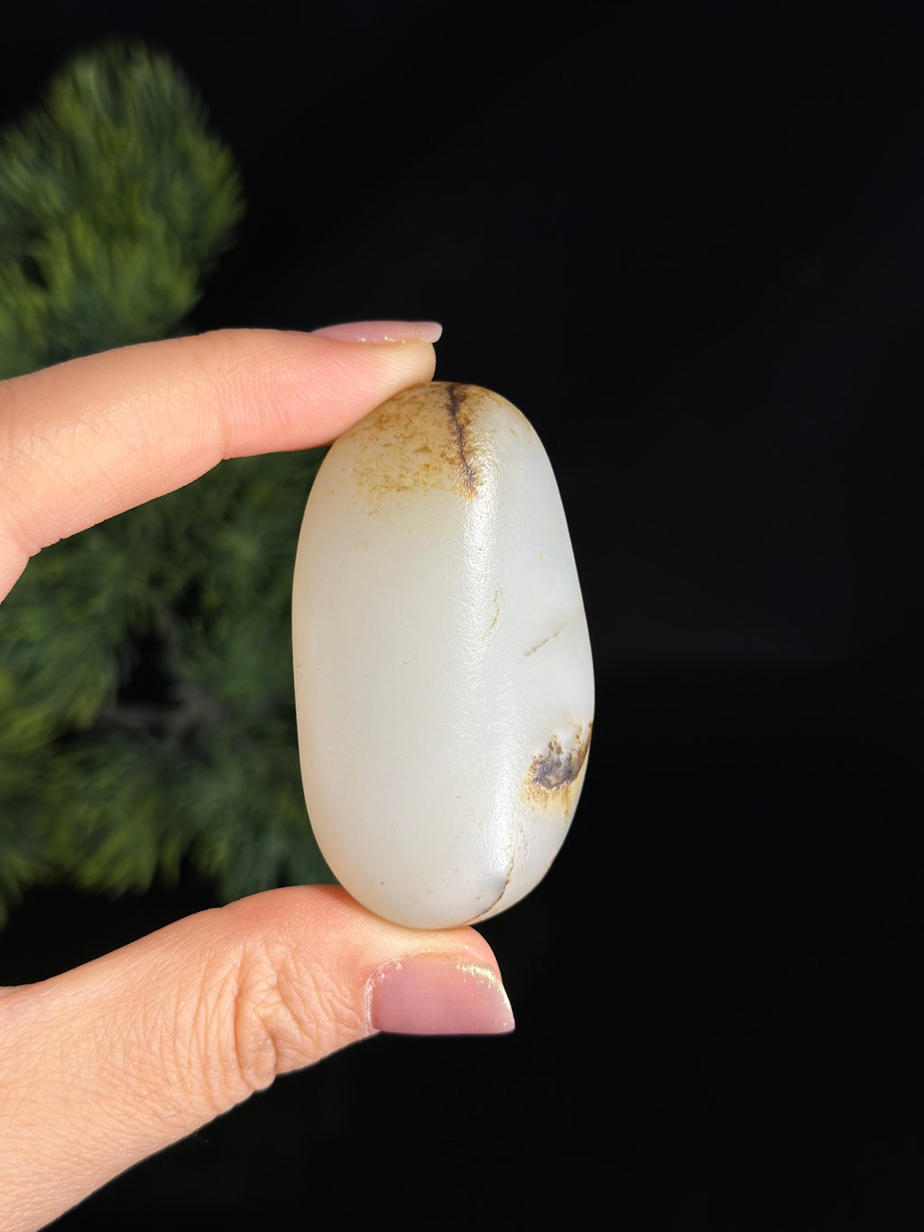 新疆和田玉白玉秋梨皮珍品挂件籽（yc470794）