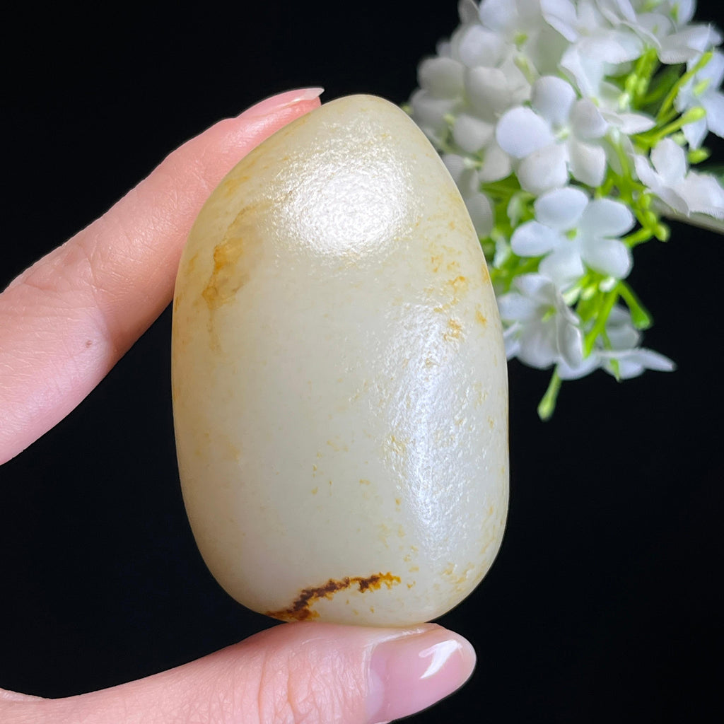 新疆天然和田玉“清辉抱璞”洒金皮籽料（yc338988）