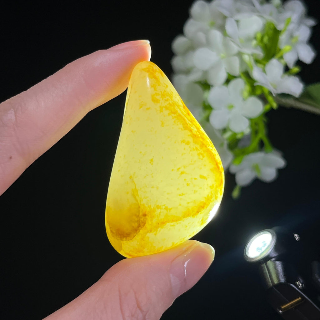 和田玉白玉洒金皮“金缕凝霜”籽料原石（yc308511）