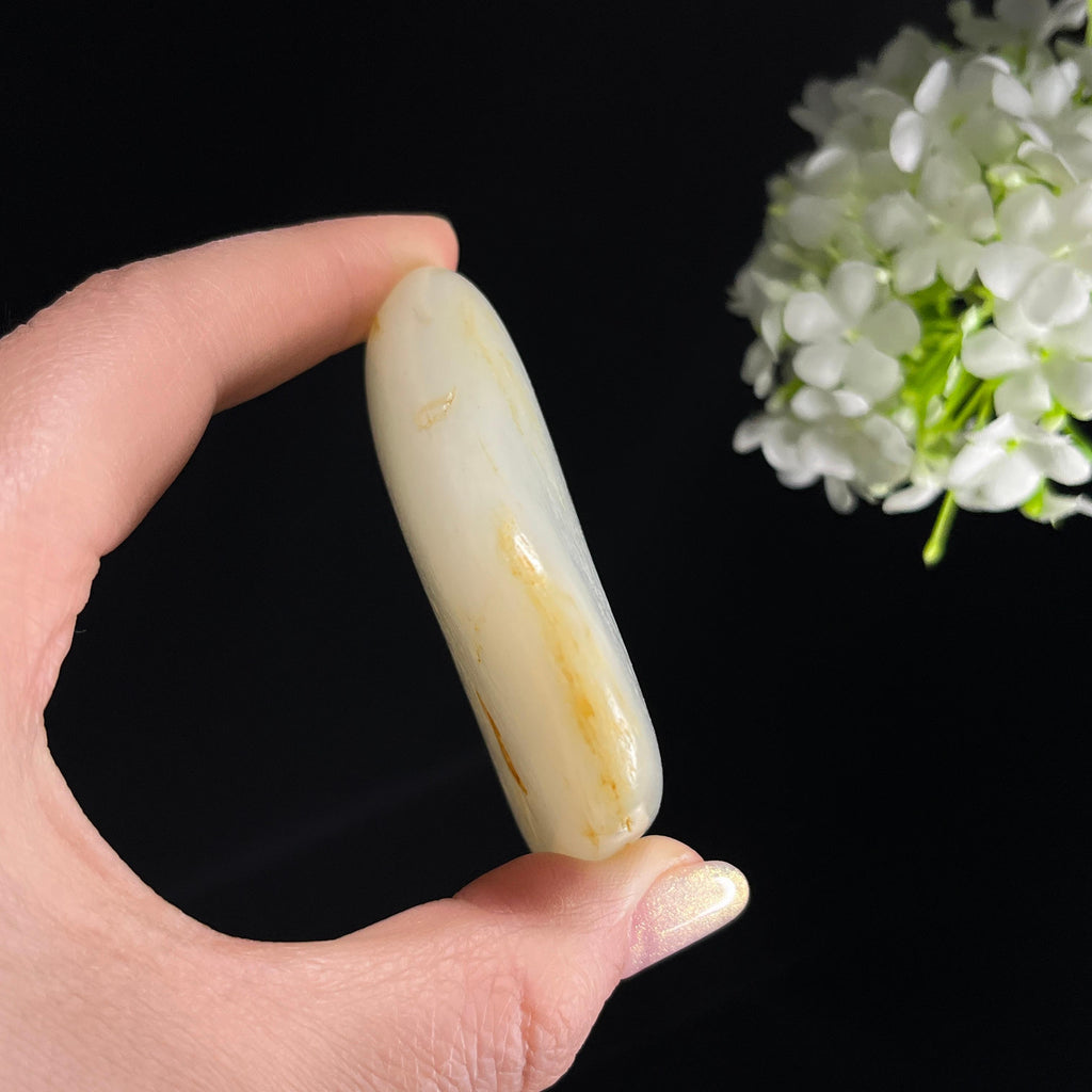 和田玉白玉“金缕萦心”洒金皮籽料（yc353907）