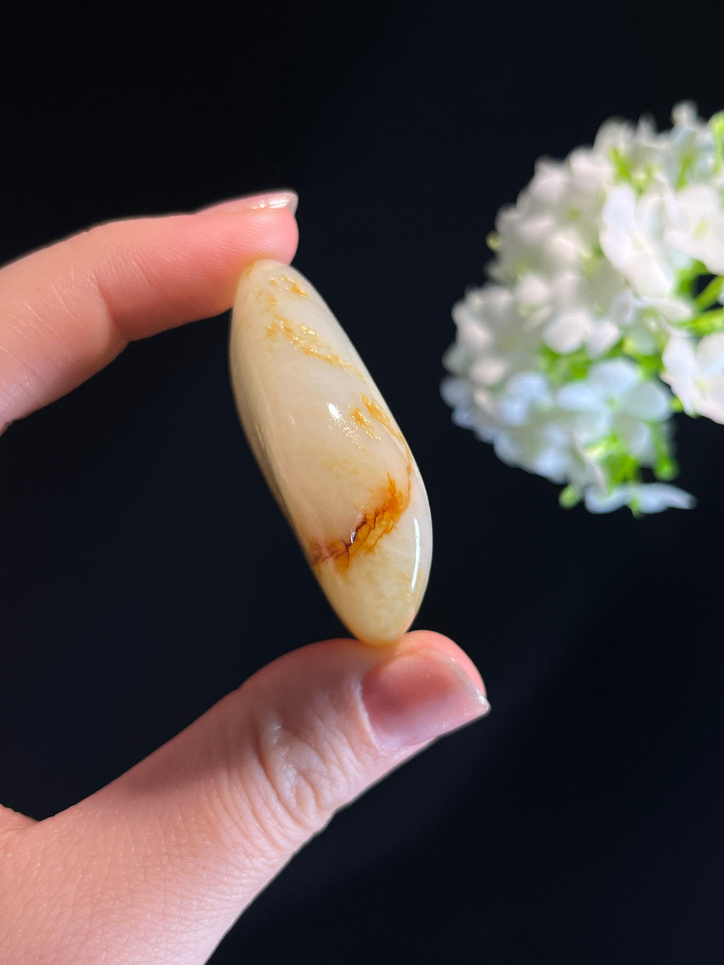 新疆天然和田玉洒金皮籽料原石（yc274571）