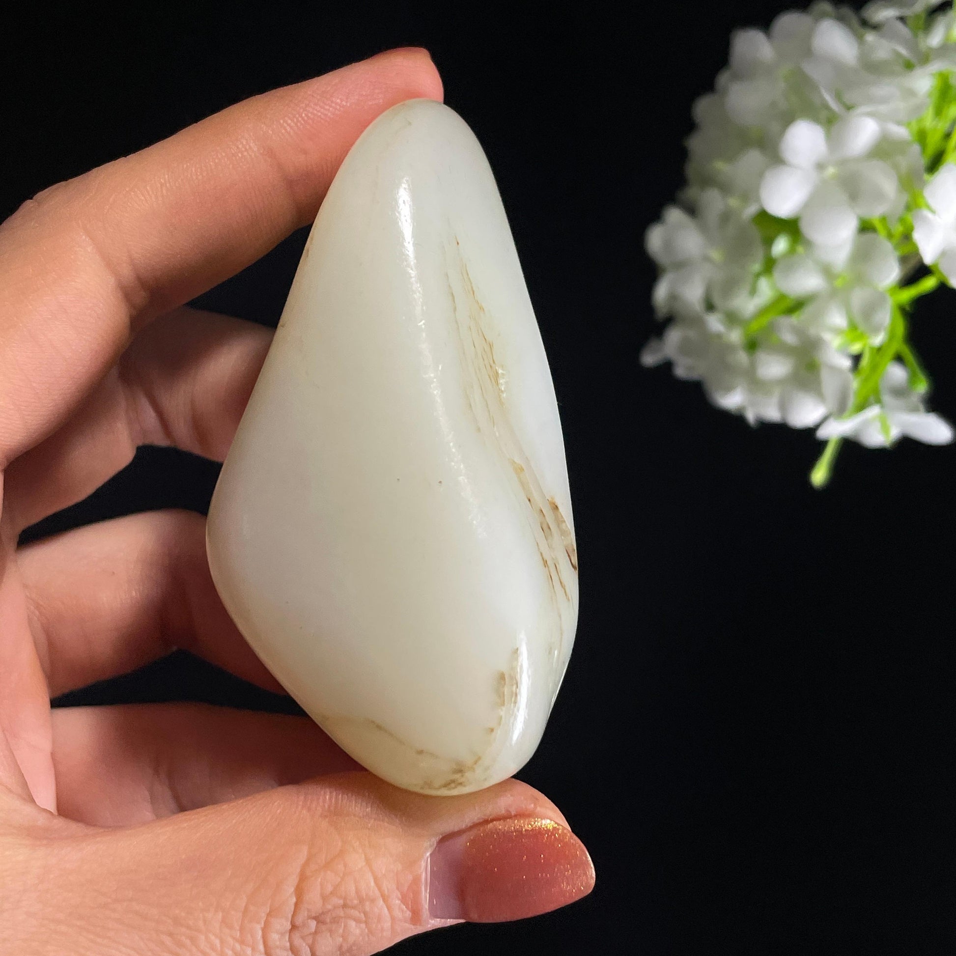 新疆天然和田玉白玉籽料（yc403740）