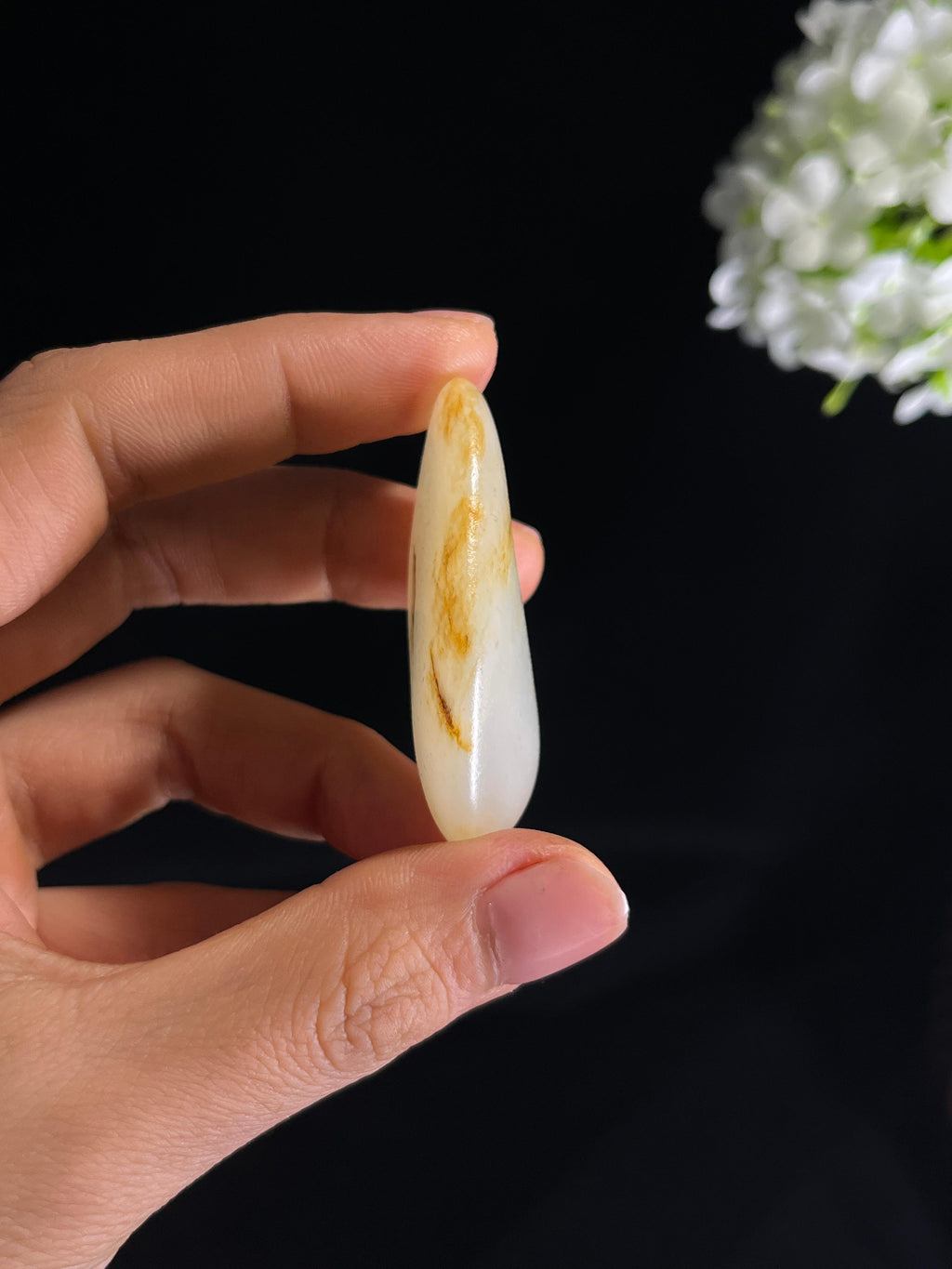 和田玉白玉精品意境洒金皮籽料原石（yc272168）