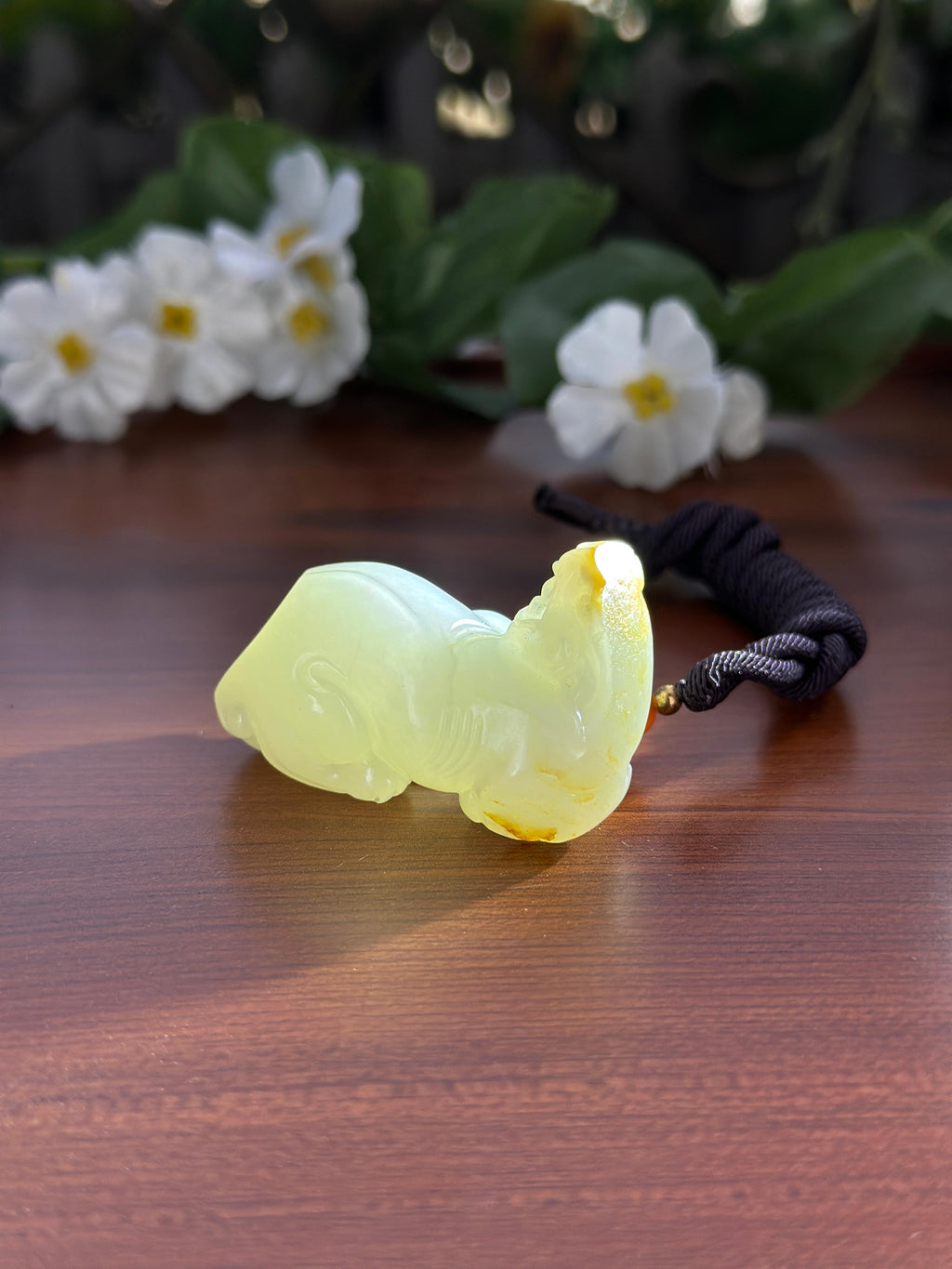 新疆和田玉洒金皮籽料貔貅挂件（yc709335）