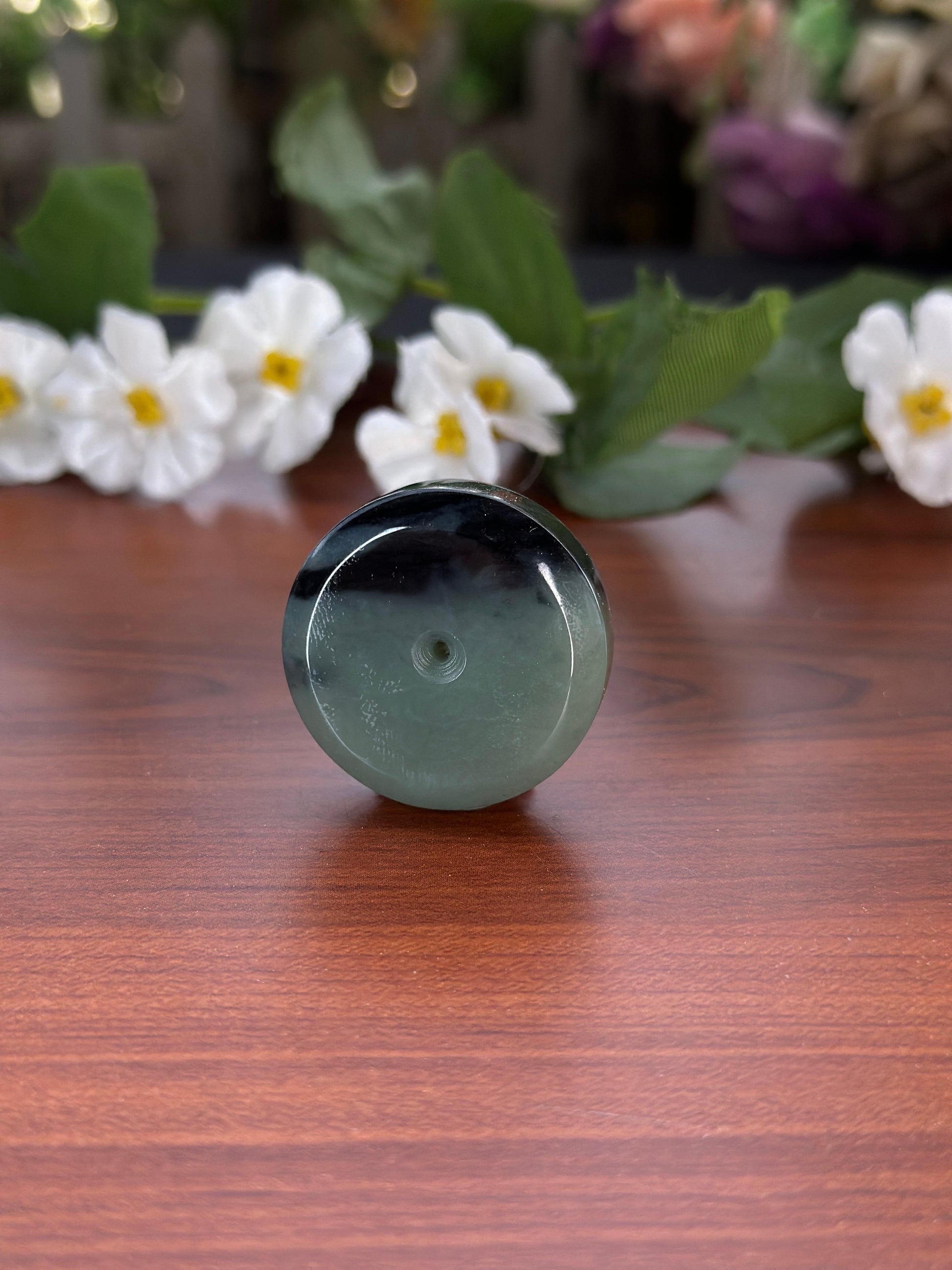 和田玉意境青花平安扣（yc711120）
