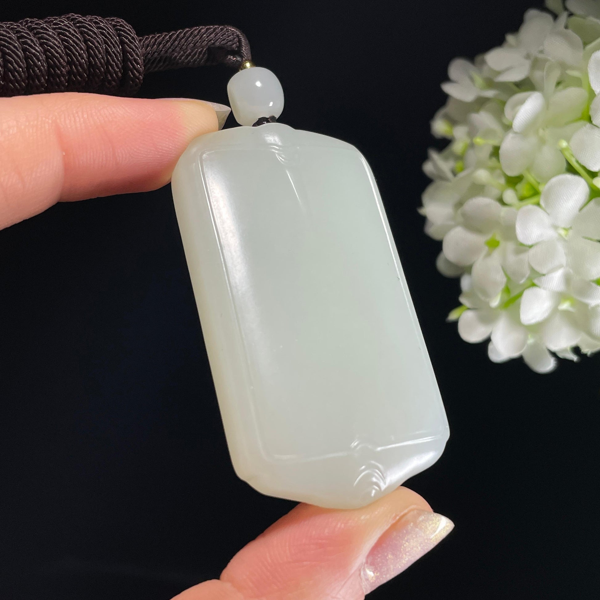 和田玉白玉籽料无事牌（yc326354）