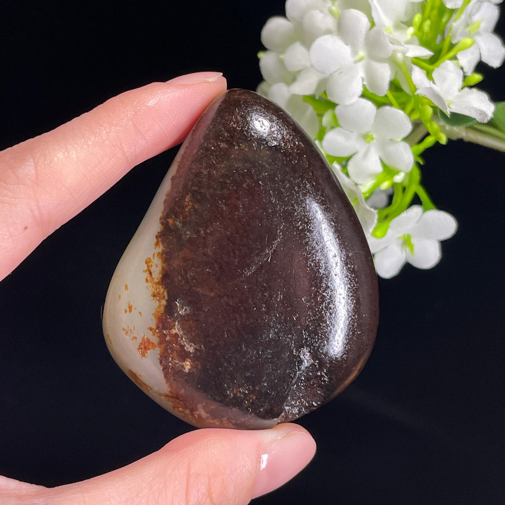 和田玉青白玉“阴阳合璧”聚黑皮籽料（yc330388）