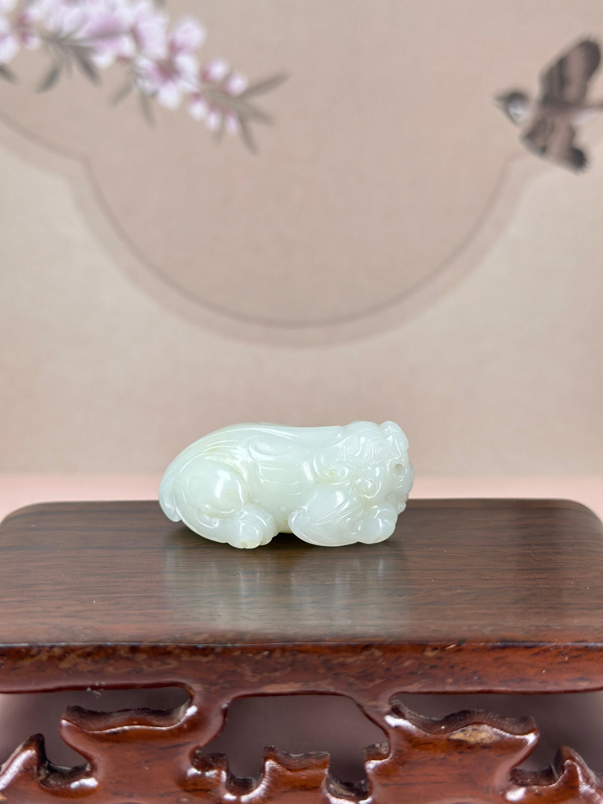 和田玉白玉貔貅挂件（yc775474）