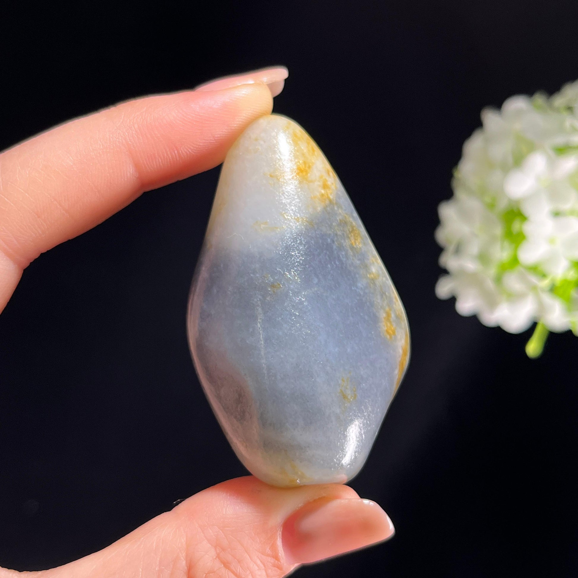 2026.4.9广告流，和田玉青花“黛峰鎏金”洒金皮籽料（yc382808）