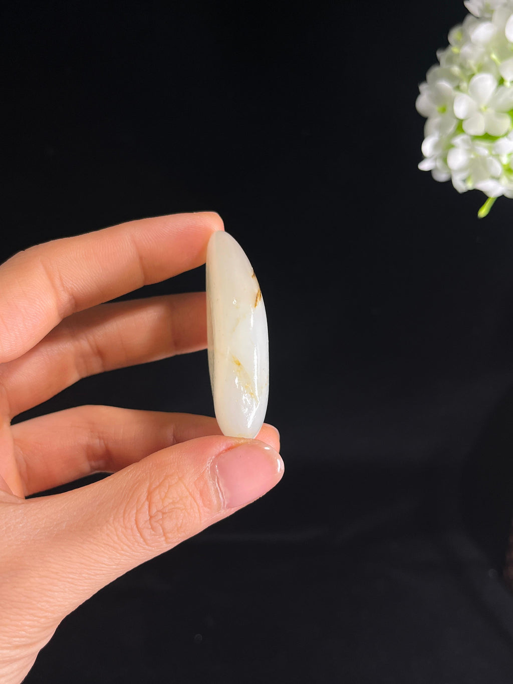 新疆天然和田玉白玉洒金皮籽料原石（yc272792）