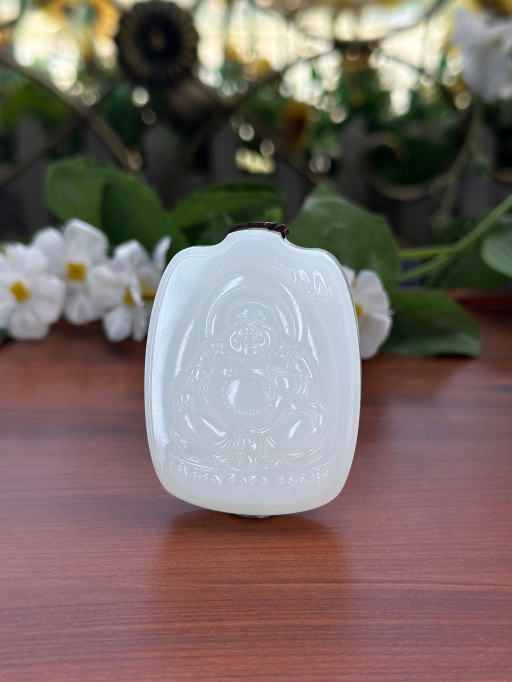 和田玉精品白玉弥勒佛挂件（yc708042）