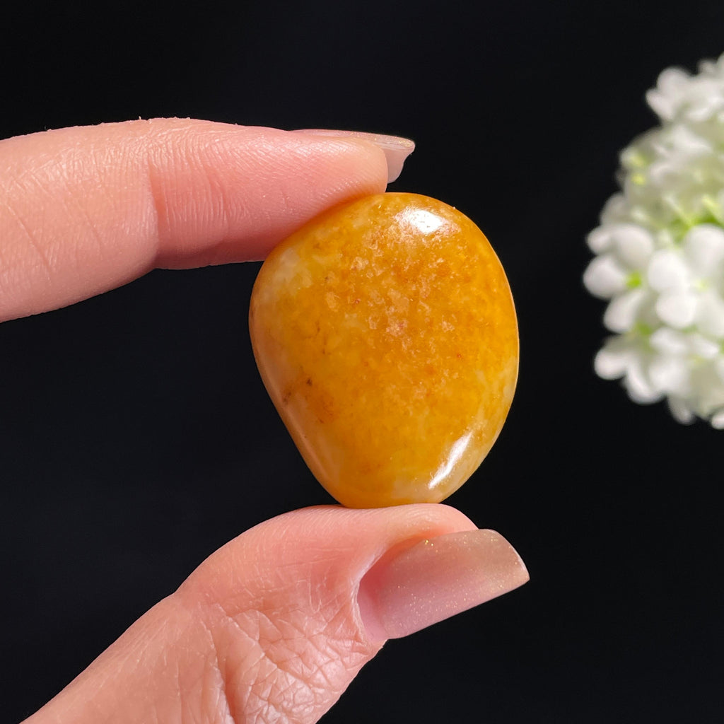 和田玉黄沁“晴沙浴日”金包银籽料（yc368459）