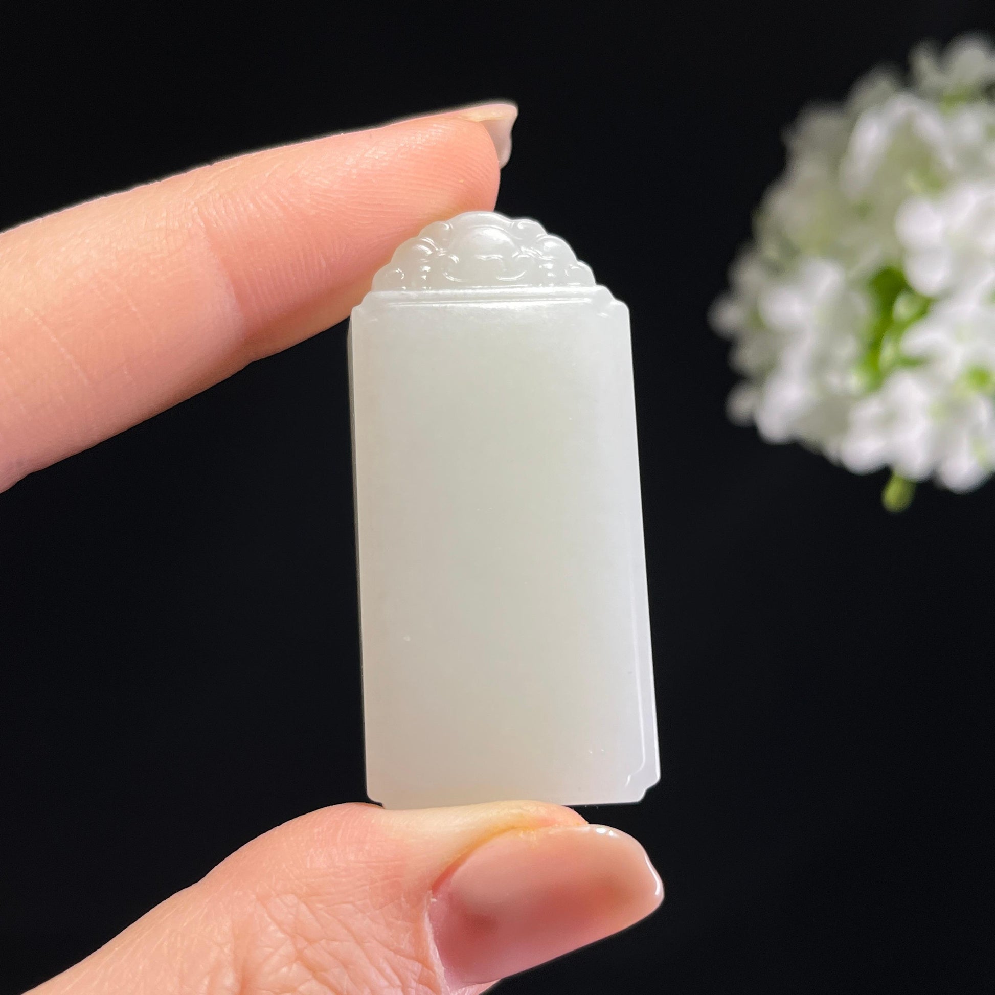 和田玉白玉籽料无事牌（yc372663）