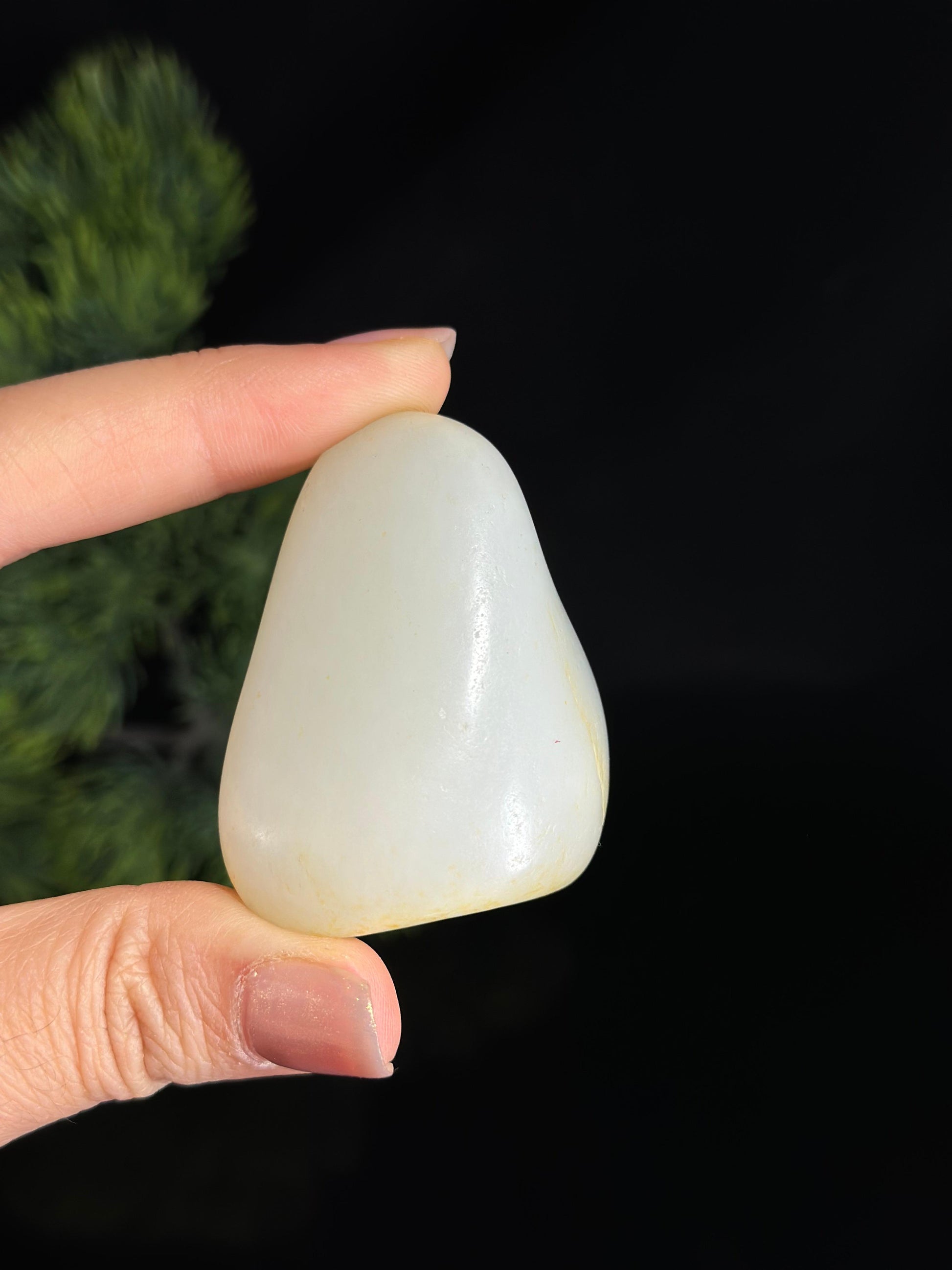 新疆和田玉白玉洒金皮珍品挂件手把件两用籽（yc470850）