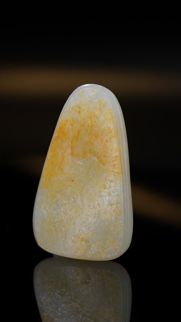 和田玉洒金皮观音雕件（yc249917）