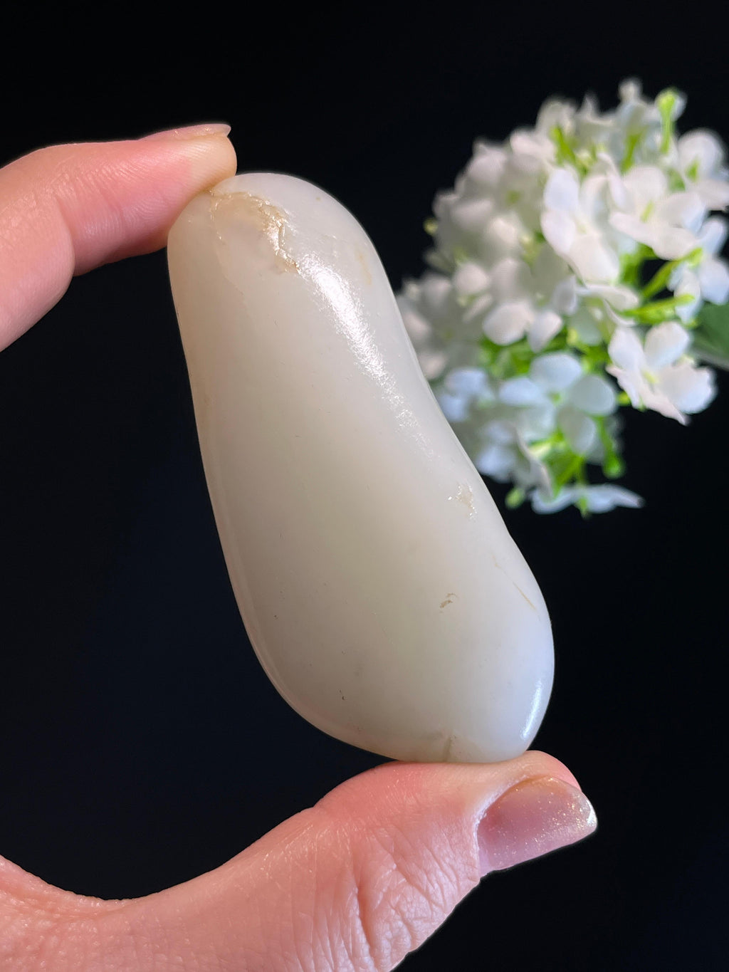 新疆天然和田玉洒金皮籽料原石（yc274565）