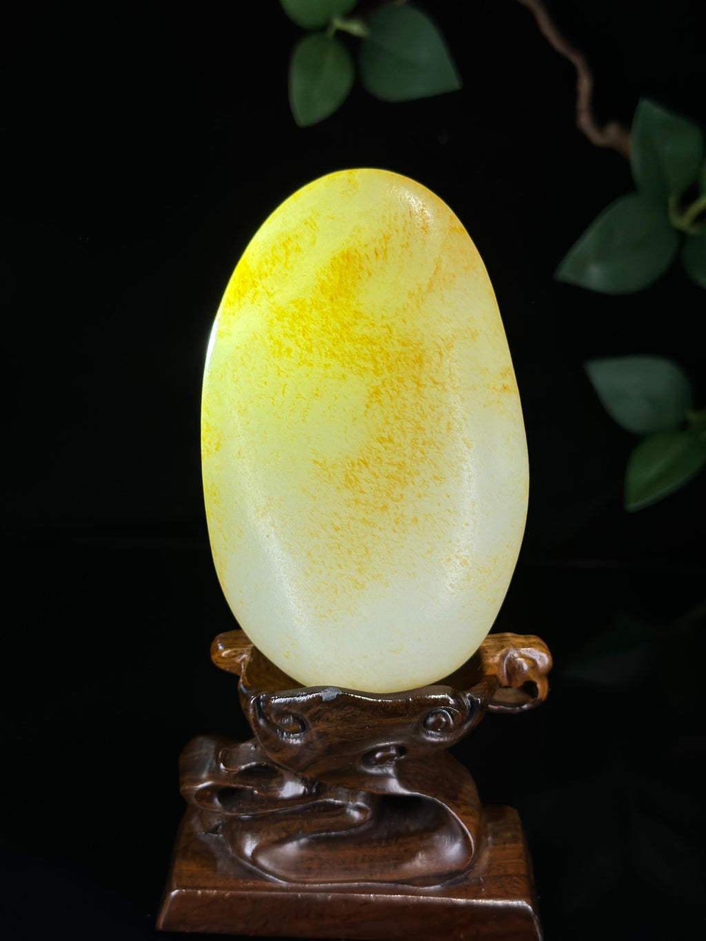 收藏级新疆天然和田玉白玉洒金皮籽料手把件（yc739700）