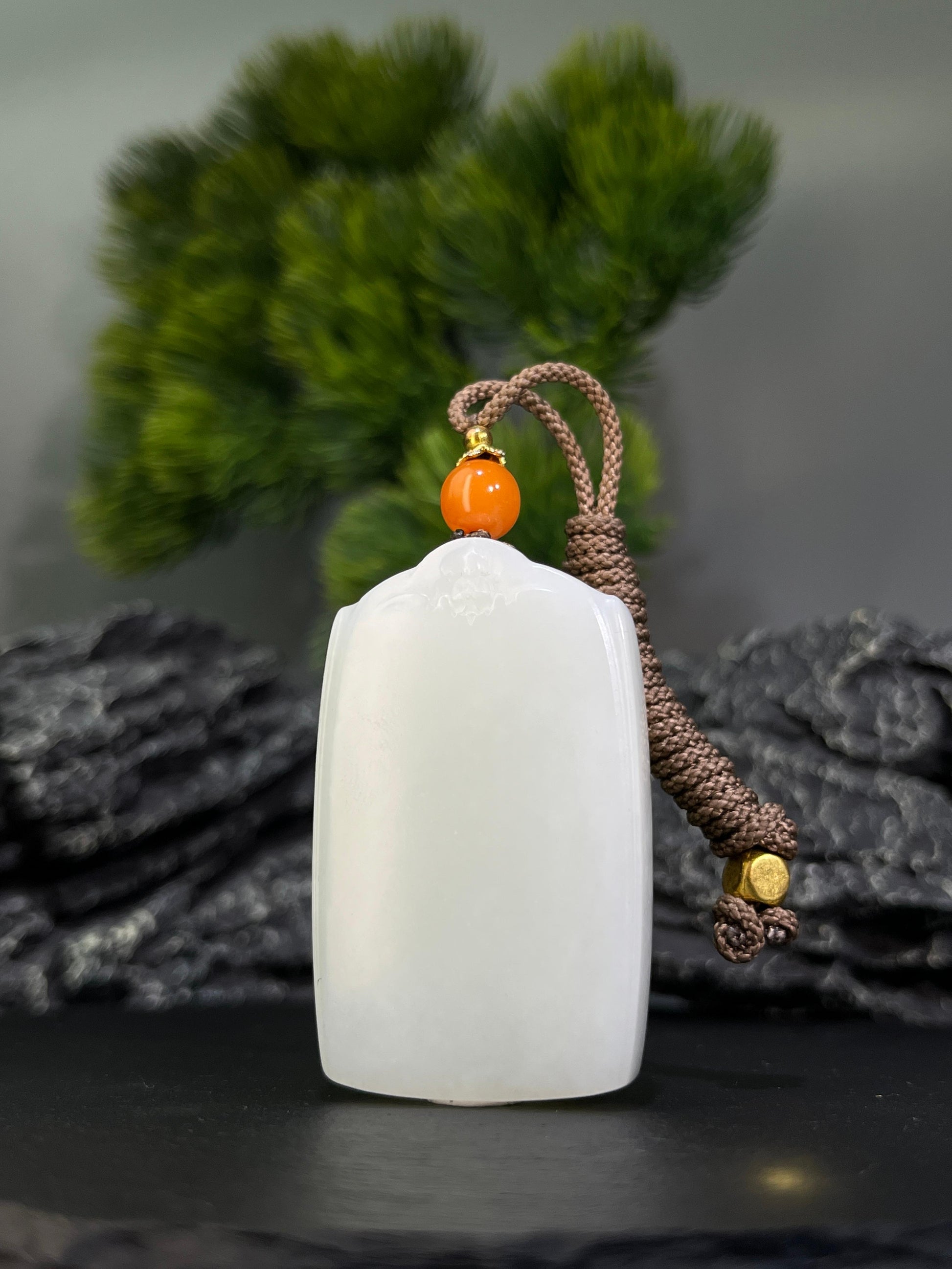 和田玉白玉山料无事牌（yc228795）