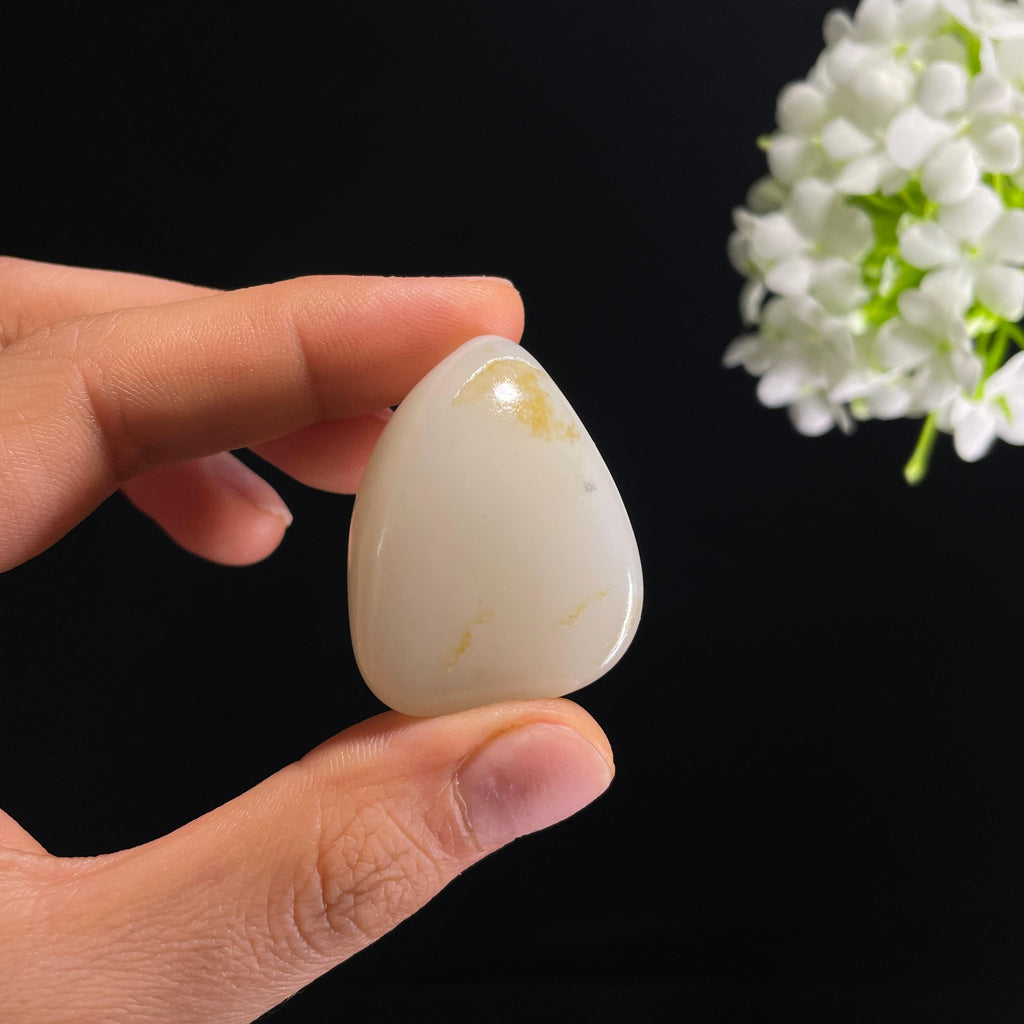 和田玉白玉“雪落金芒”洒金皮籽料（yc315432）