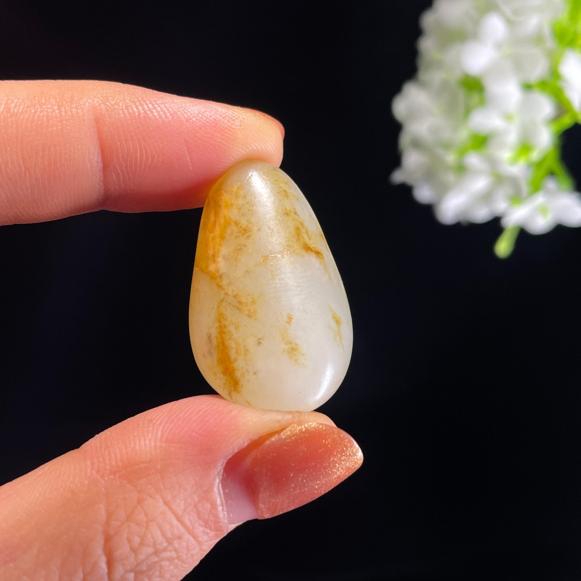 新疆天然和田玉洒金皮籽料（yc403787）