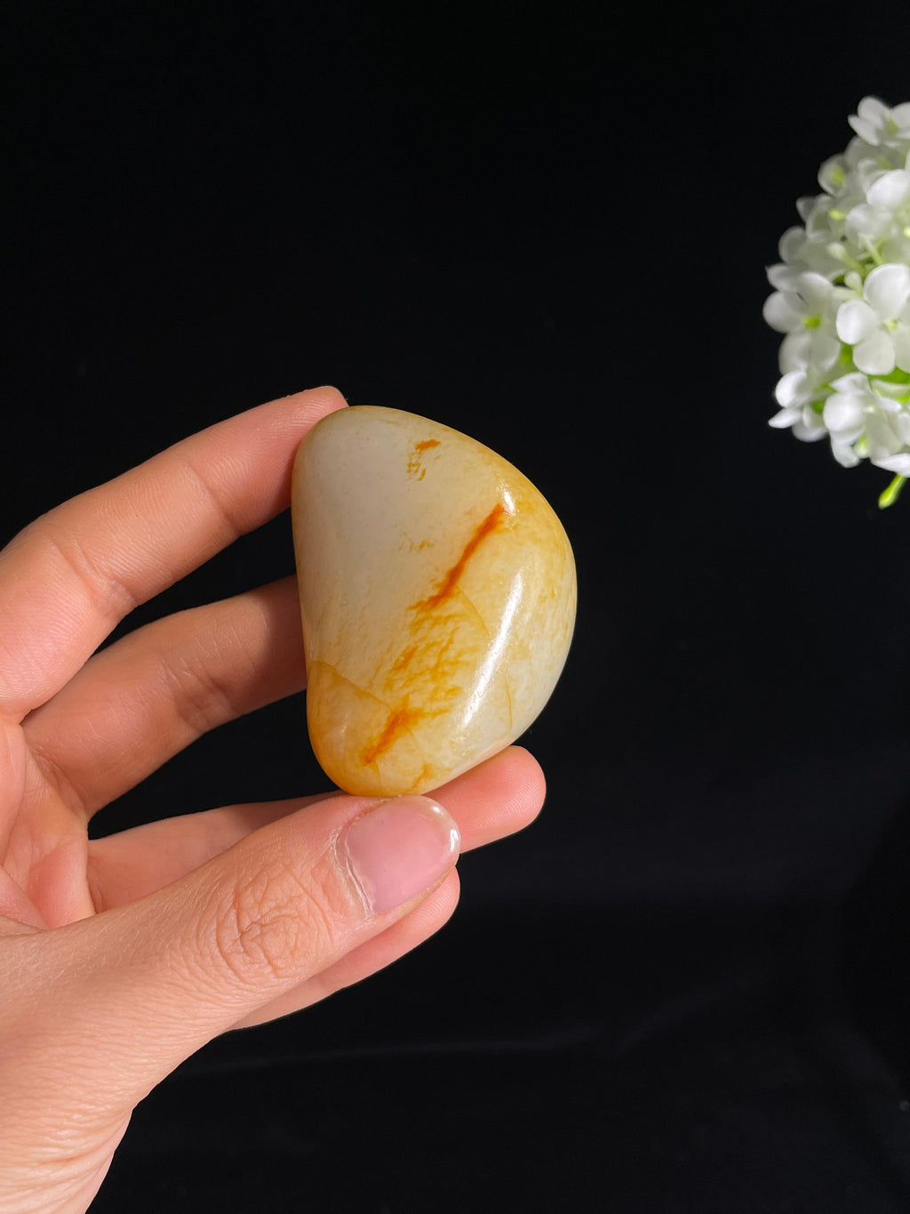 新疆天然和田玉白玉洒金皮籽料原石（yc272785）