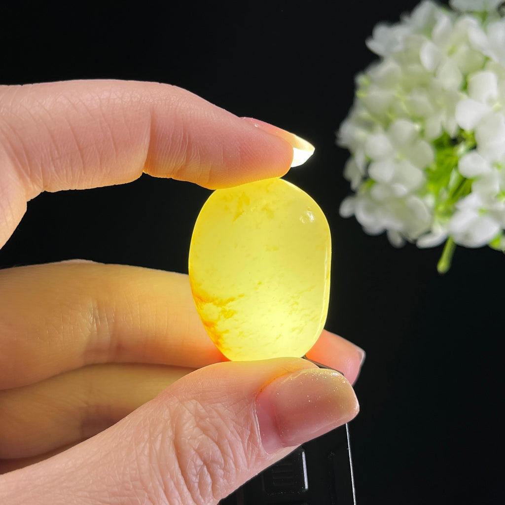 和田玉白玉“金尘秋光”洒金皮籽料（yc353600）