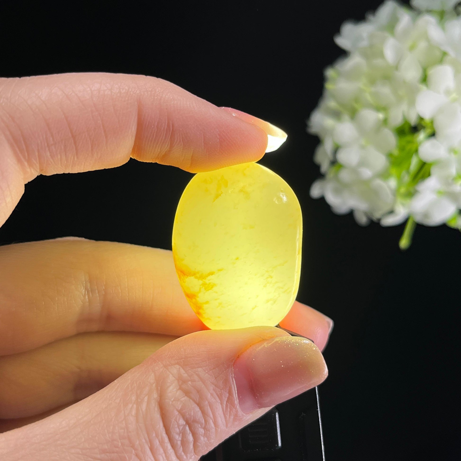 和田玉白玉“金尘秋光”洒金皮籽料（yc353600）