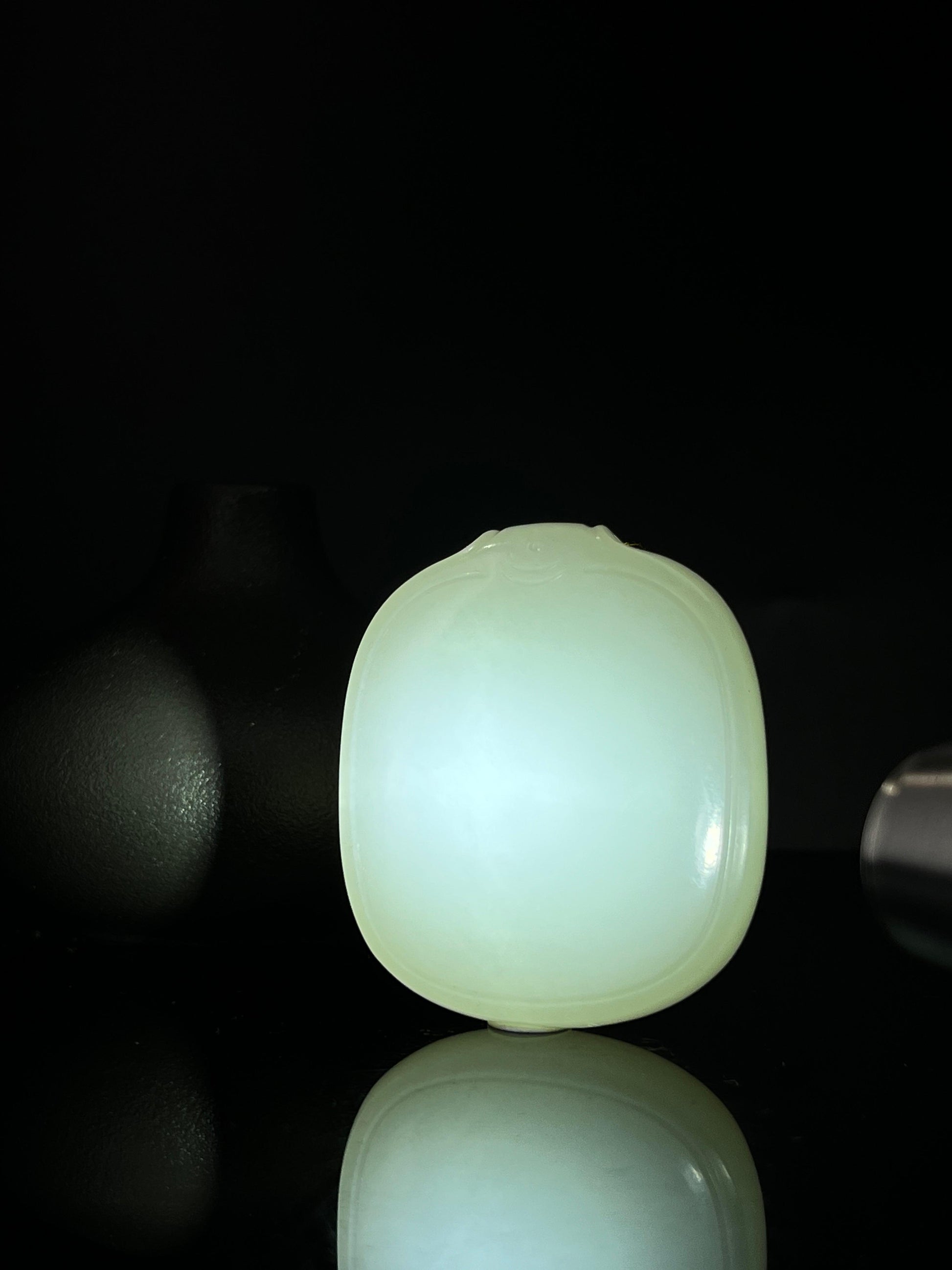 和田玉白玉无事牌（yc241014）