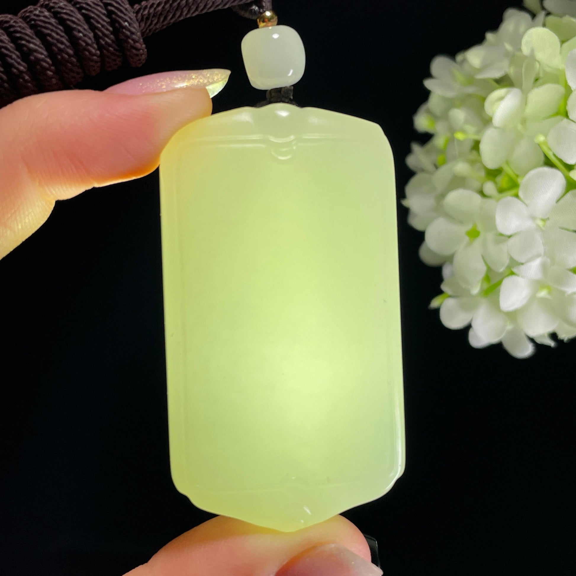 和田玉白玉籽料无事牌（yc326354）