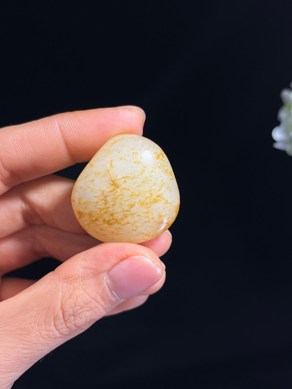 新疆天然和田玉白玉洒金皮籽料原石（yc263883）