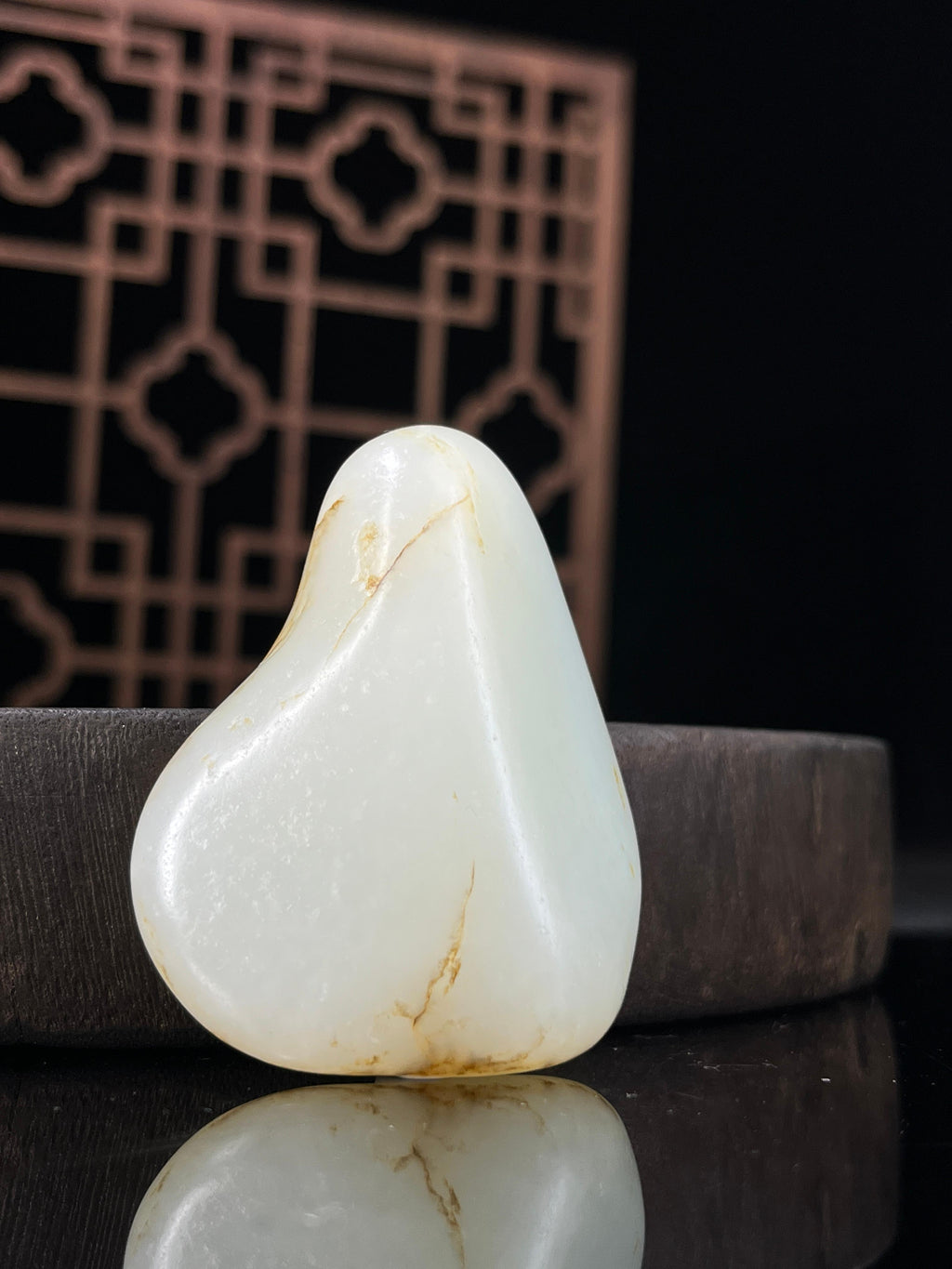 新疆和田玉籽料原石羊脂白玉挂件（yc234087）