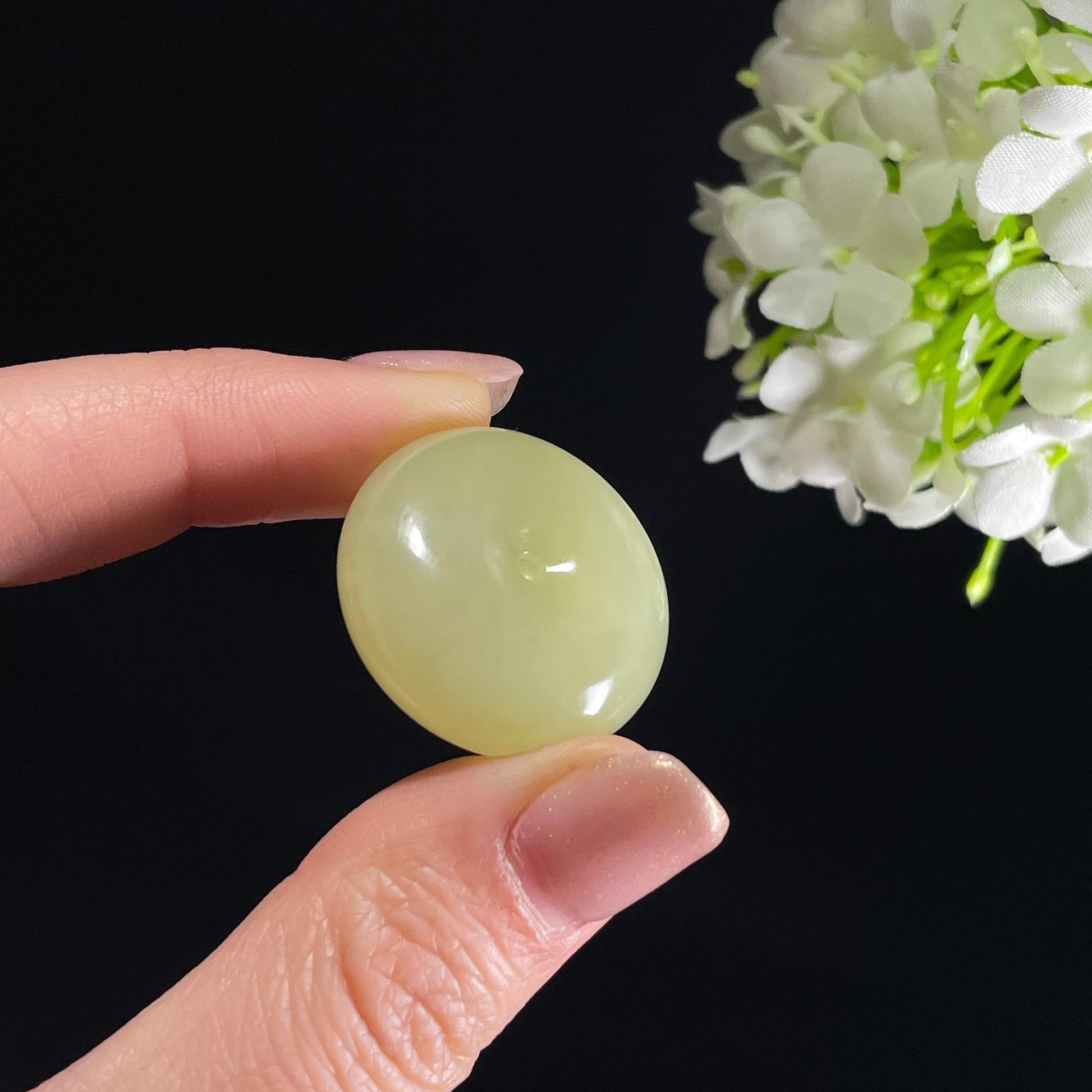 新疆天然和田玉黄口平安扣（yc342076）