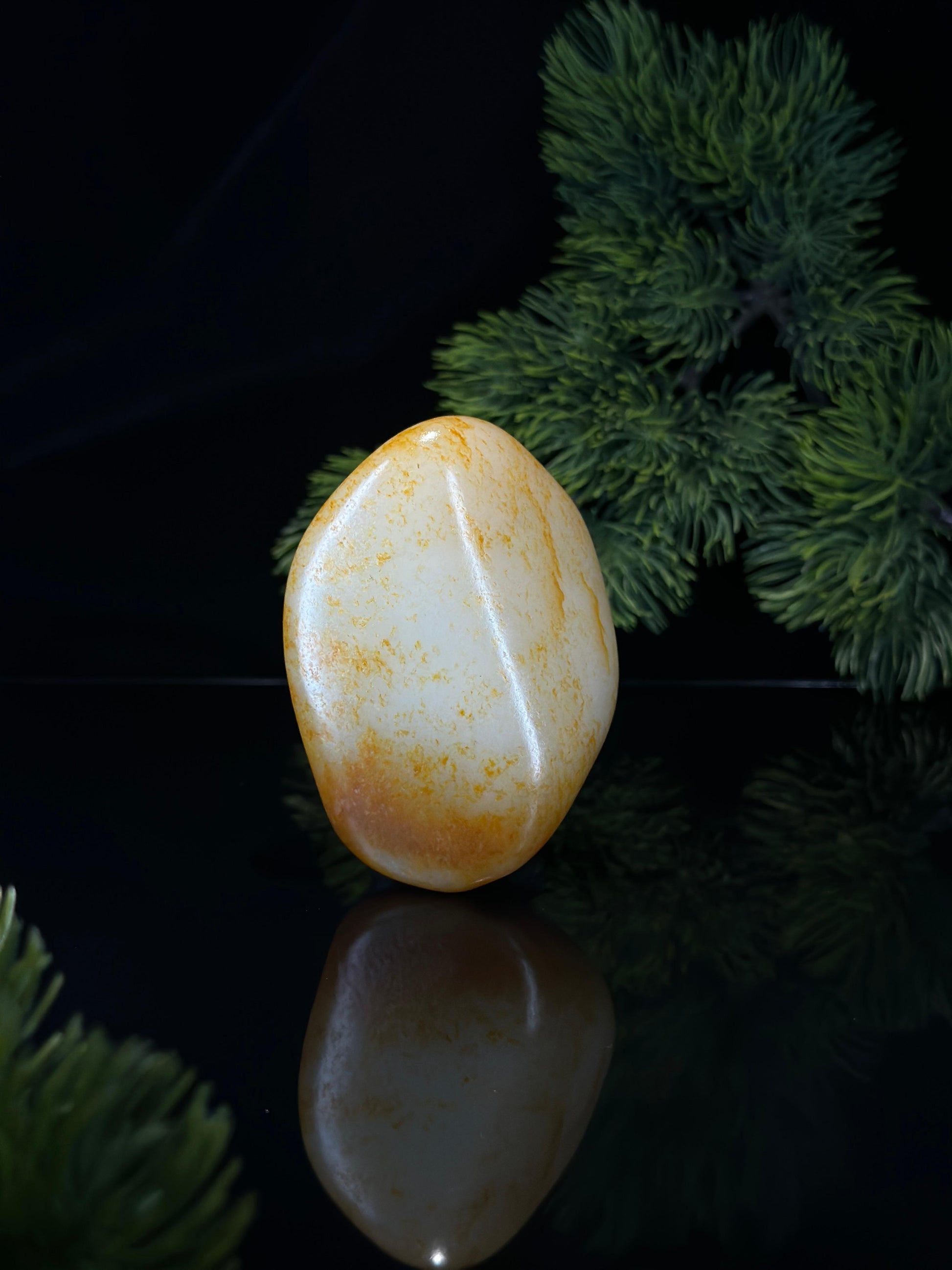 新疆和田玉臻品白玉通体洒金皮籽料（yc504372）