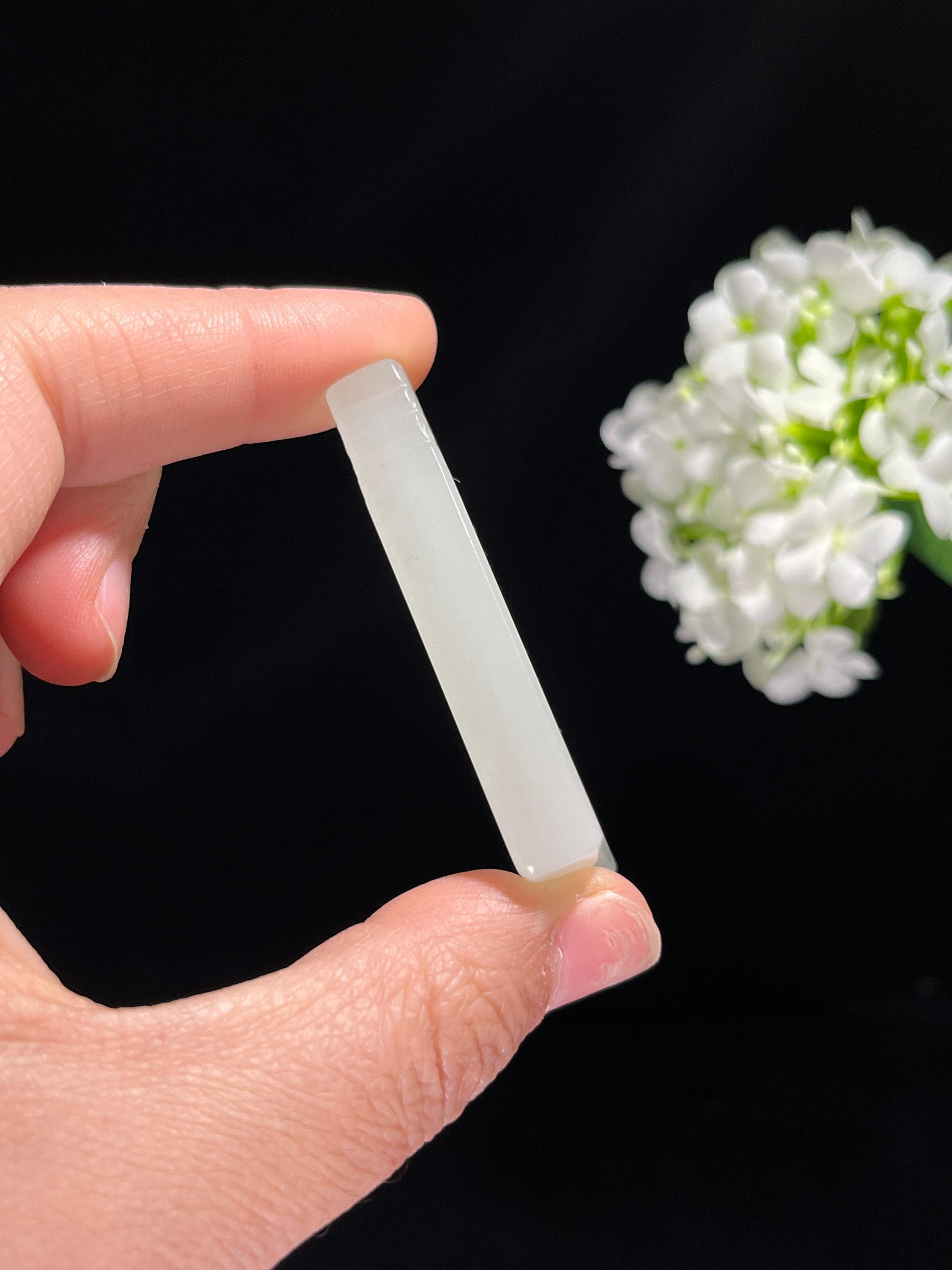 和田玉白玉 “云纹静雅” 平安无事牌（yc259154）