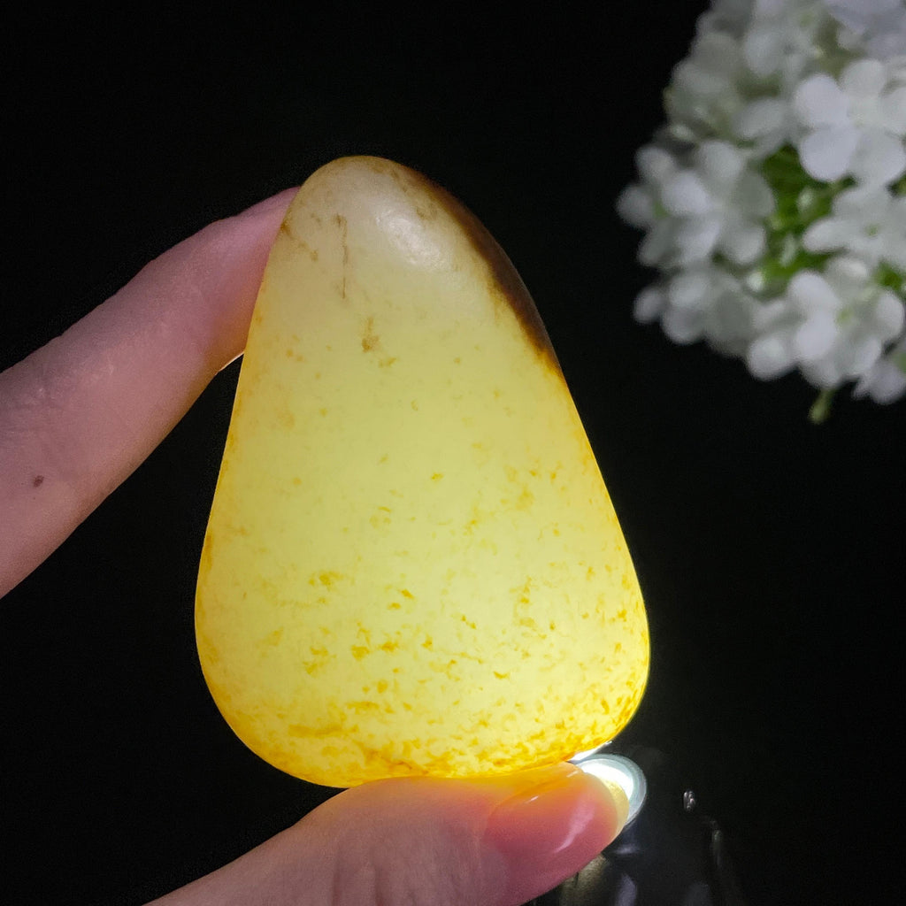 和田玉白玉“半山秋月”洒金聚红皮籽料（yc367618）