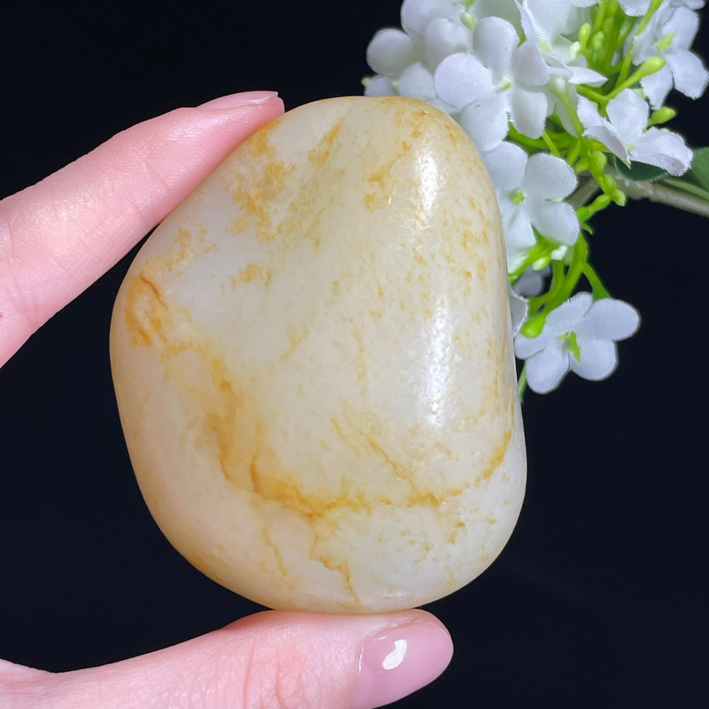 和田玉暖白种“金镂玉衣”洒金皮籽料（yc330380）
