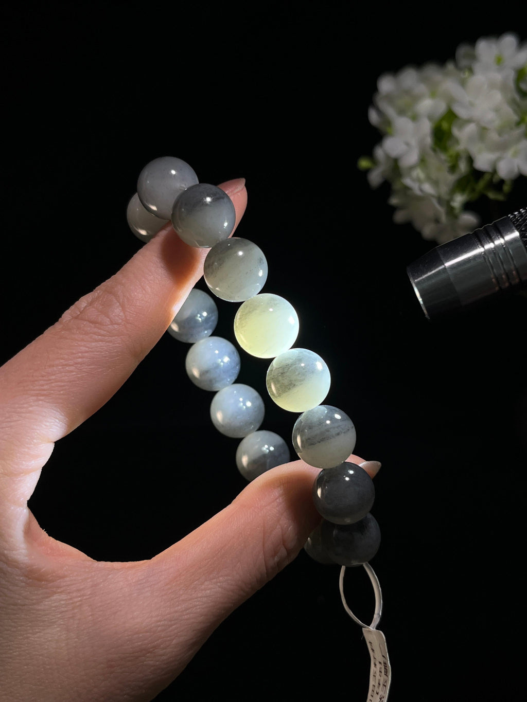 和田玉青花手串（卡12）（yc246349）