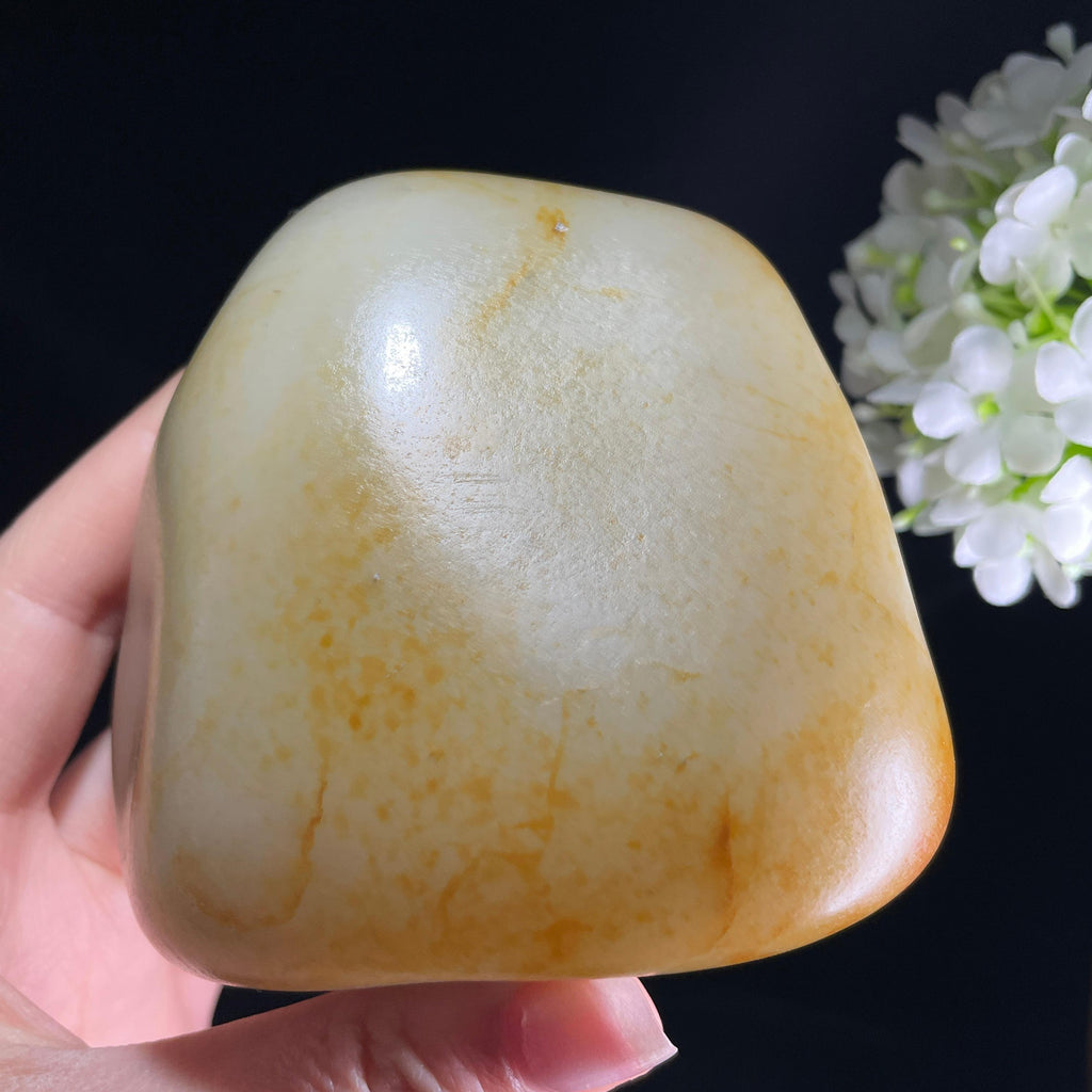 和田玉白玉“金波凝璧”洒金皮籽料（yc393987）