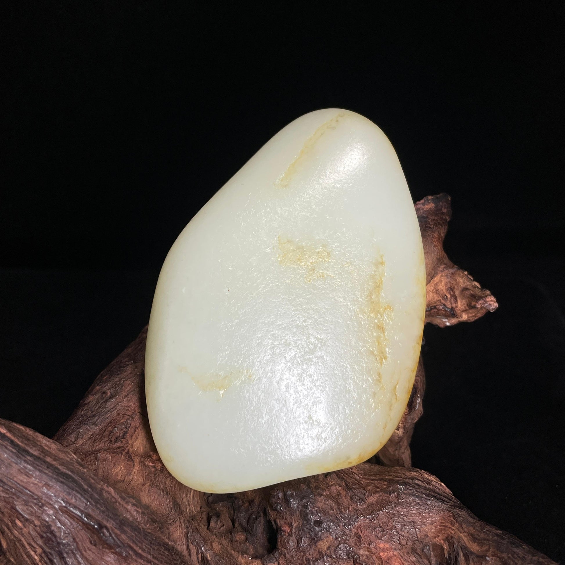 和田玉“金缕浮霜”白玉洒金皮籽料（yc426183）